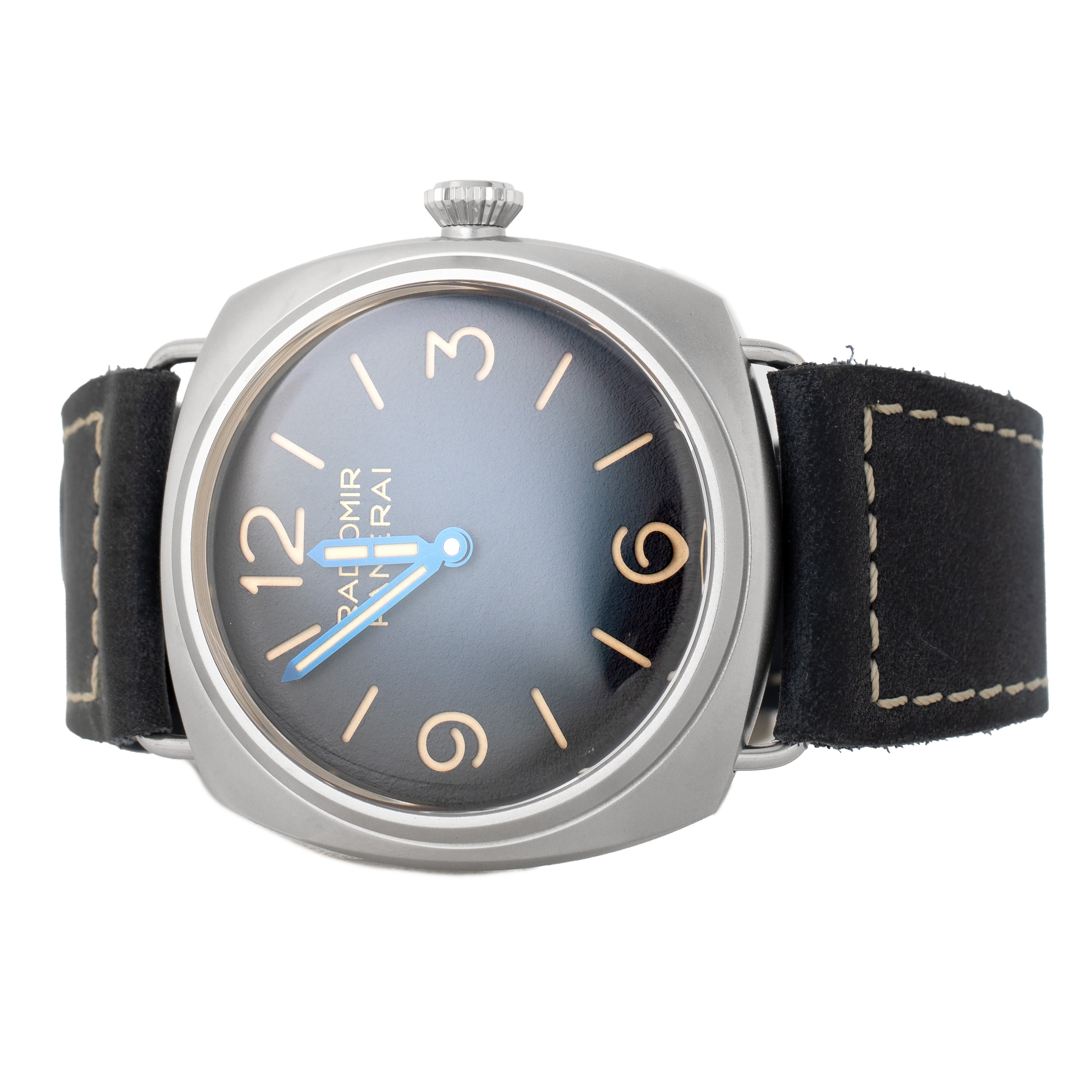 Panerai Radiomir Tre Giorni Stainless Steel Blue Dial 45mm PAM01355 Full Set