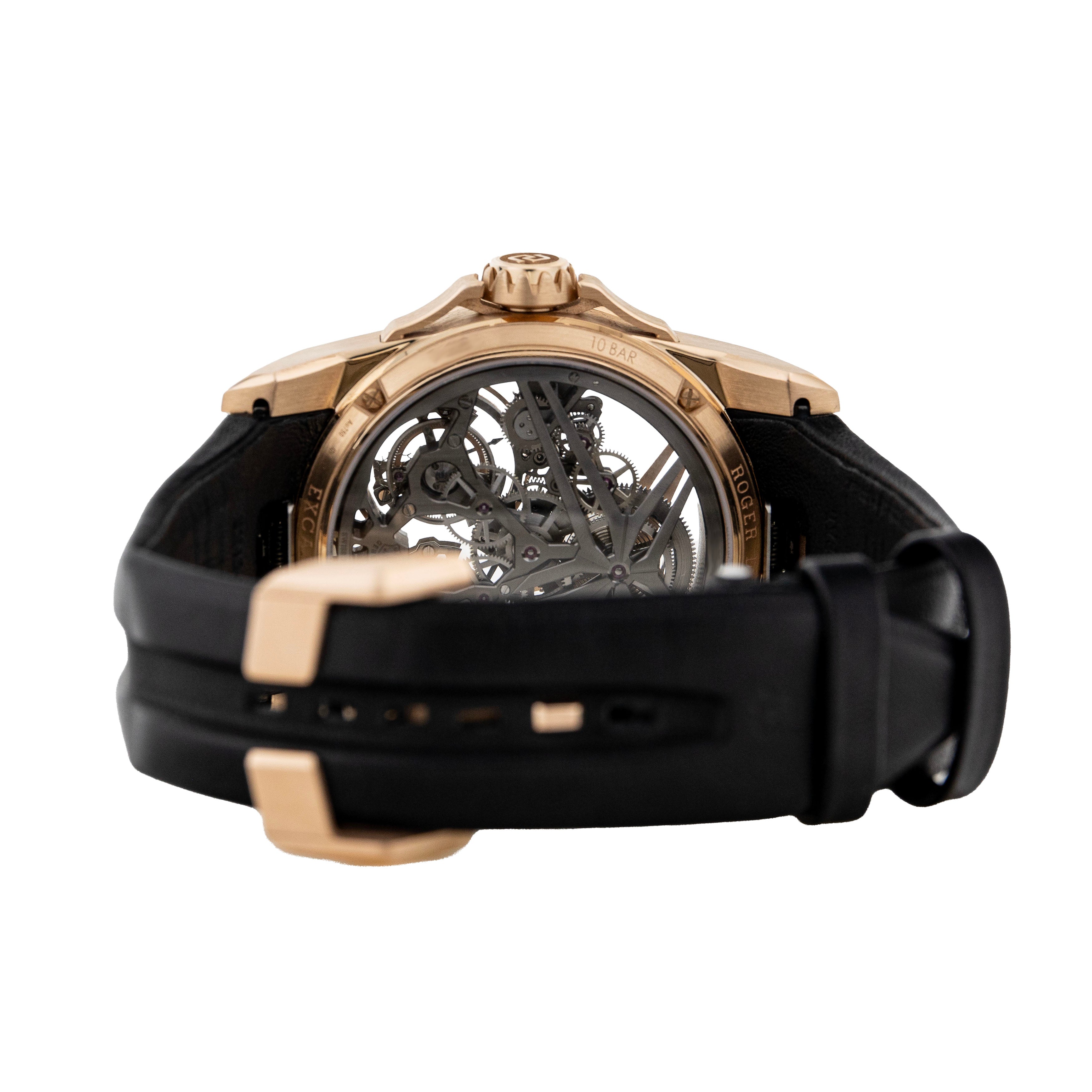 Roger Dubuis Excalibur Double Flying Tourbillon Rose Gold Skeleton 45mm DBEX0920