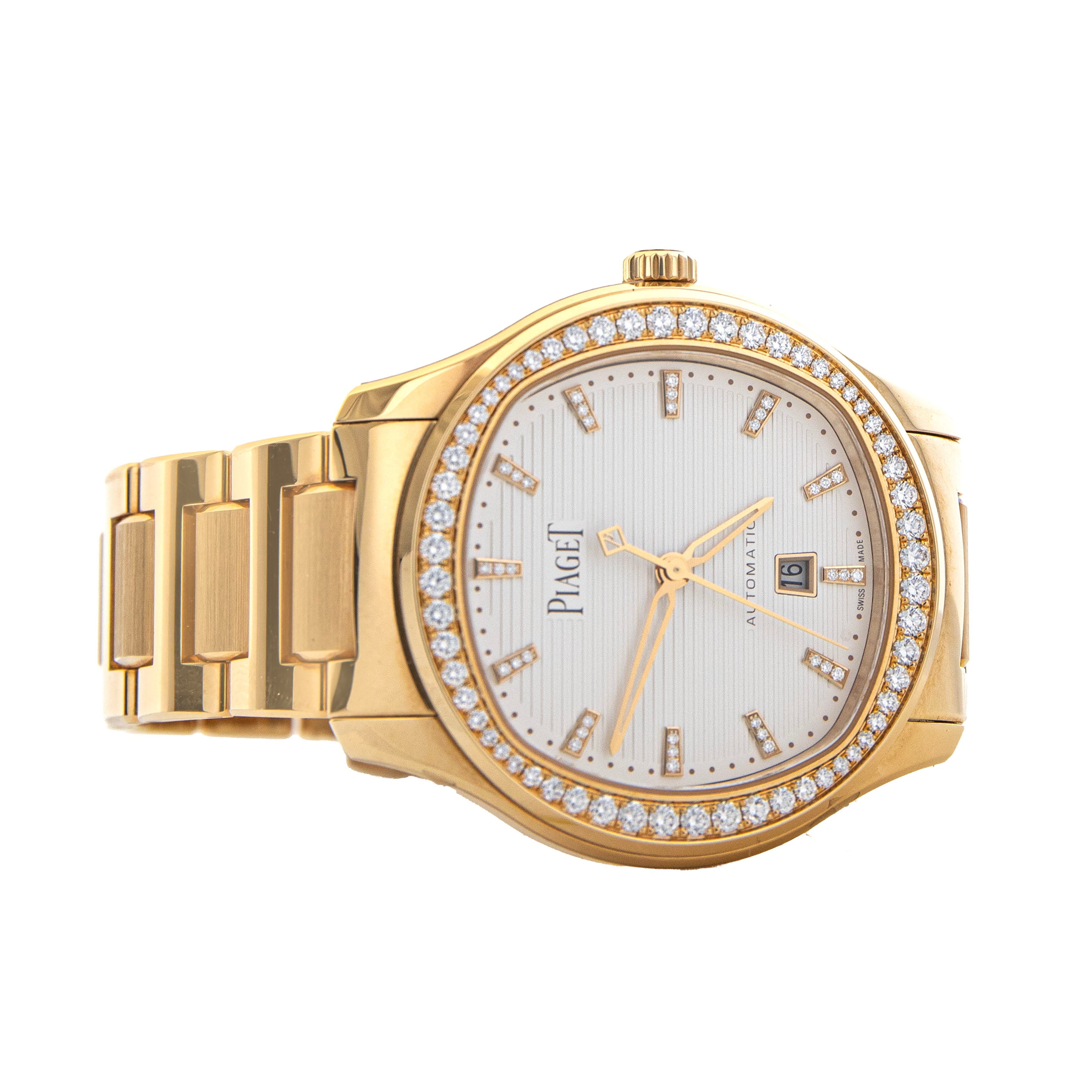 Piaget Polo Date Diamonds Rose Gold White Dial 36mm G0A46020