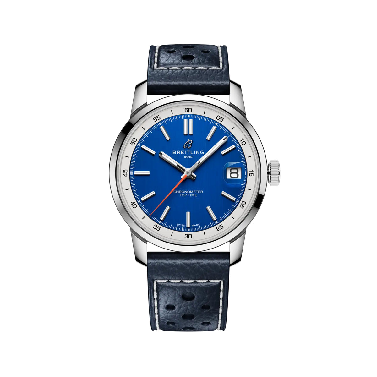 Breitling Top Time B31 Watch, 38mm Blue Dial, AB3113A71C1X1