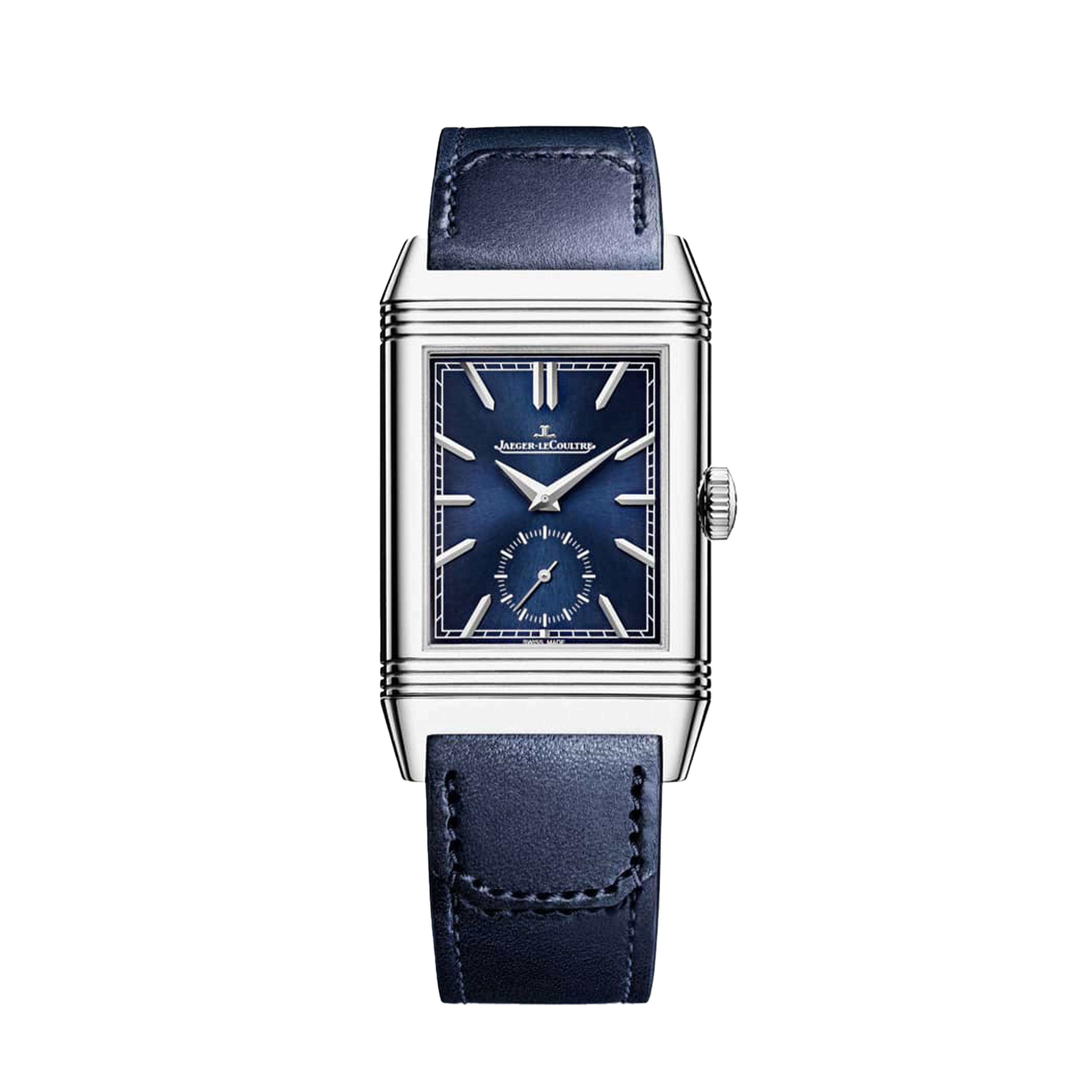 Jaeger-LeCoultre Reverso Tribute Duoface Small Seconds Watch, 47x28.3mm Blue Dial, Q3988481