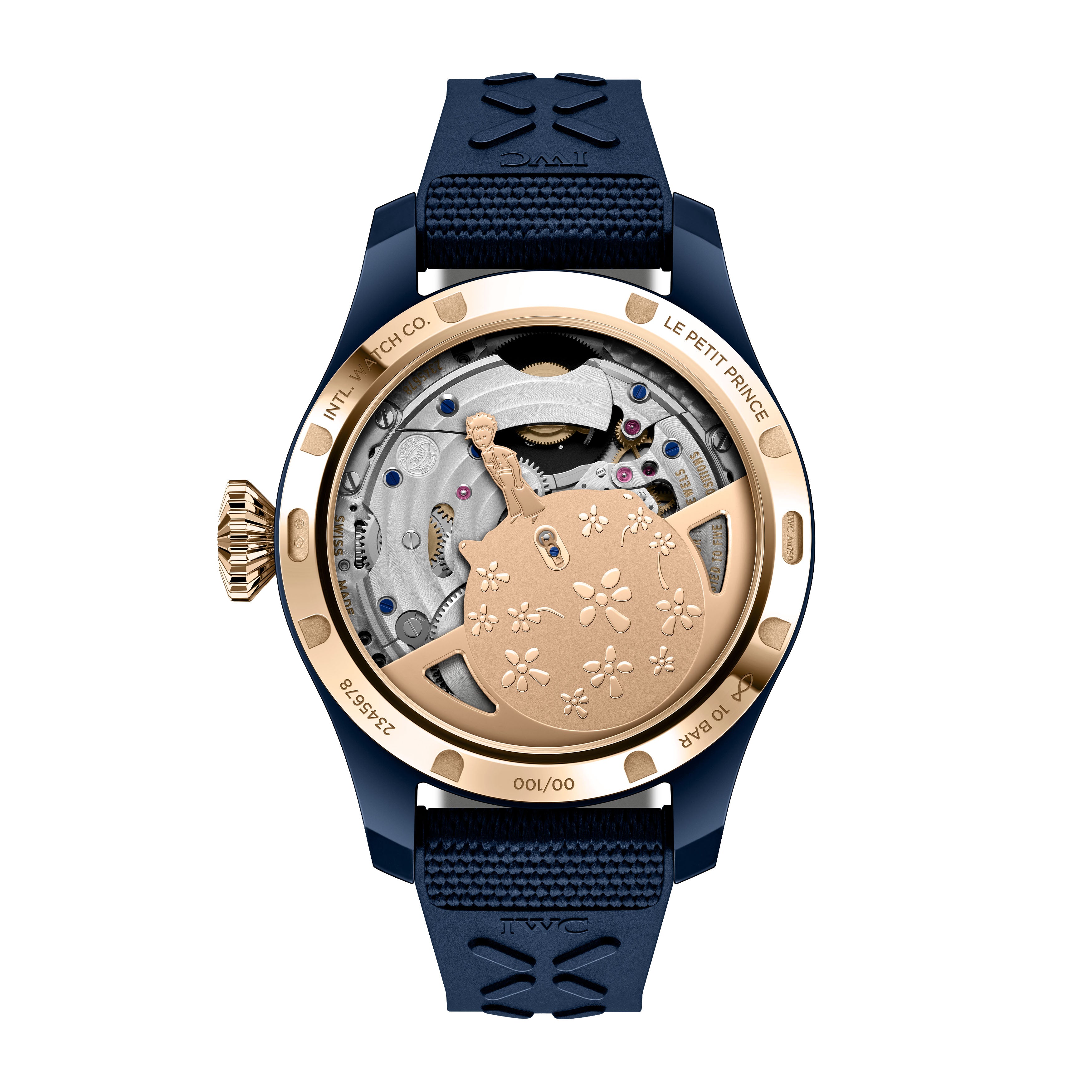 IWC Big Pilot's Watch Perpetual Calendar Tourbillon Le Petit Prince Watch, 46.5mm Blue Dial, IW504901