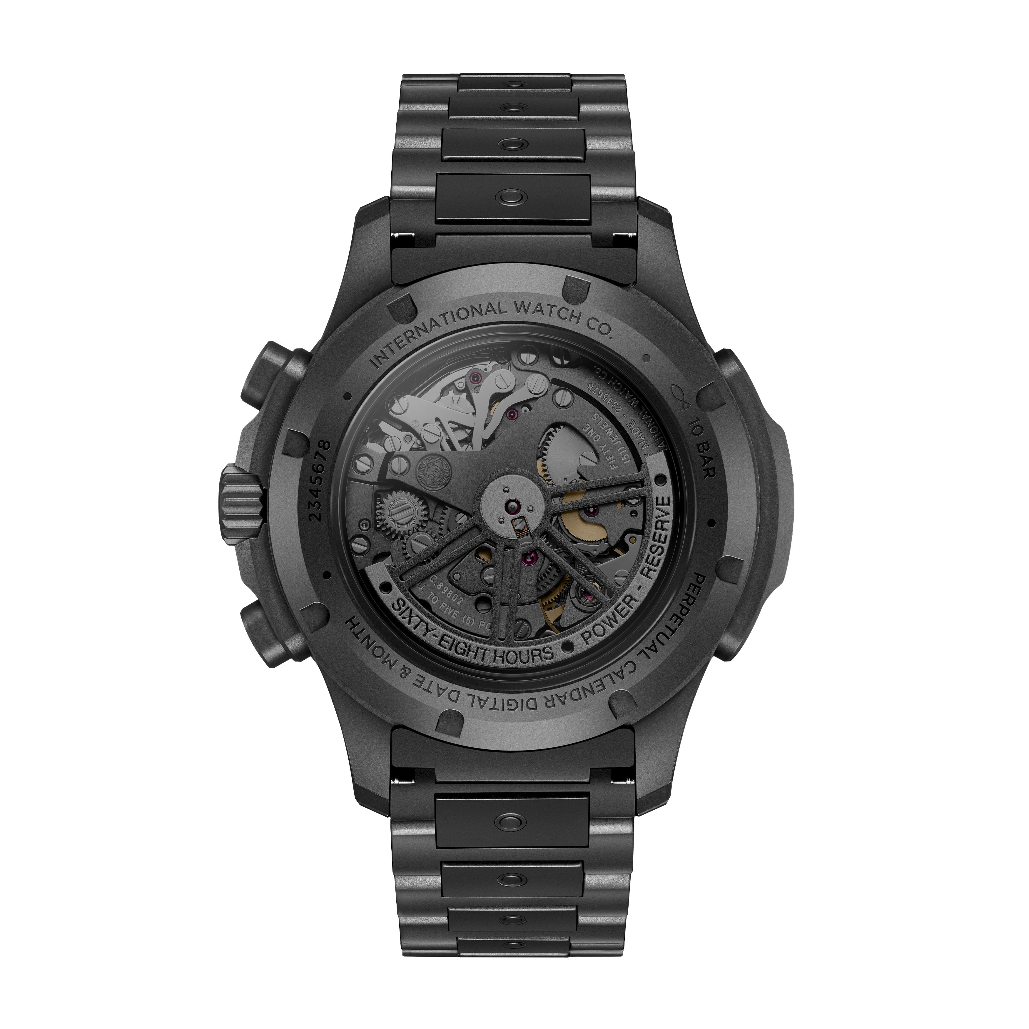 IWC Pilot's Watch Performance Chronograph Perpetual Calendar Digital Date-Month Watch, 43mm Black Dial, IW388801