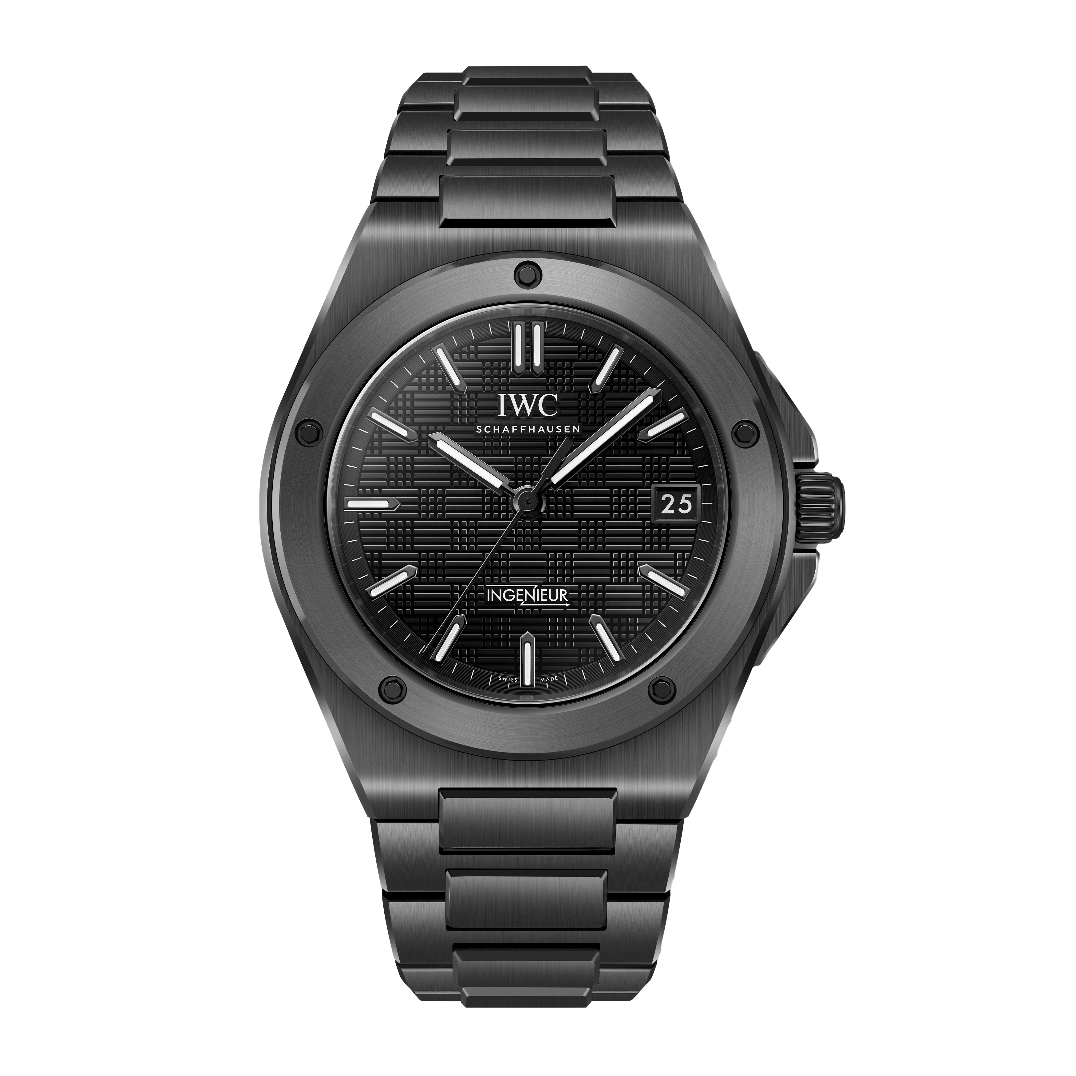 IWC Ingenieur Automatic 42 Watch, 42mm Black Dial, IW338903