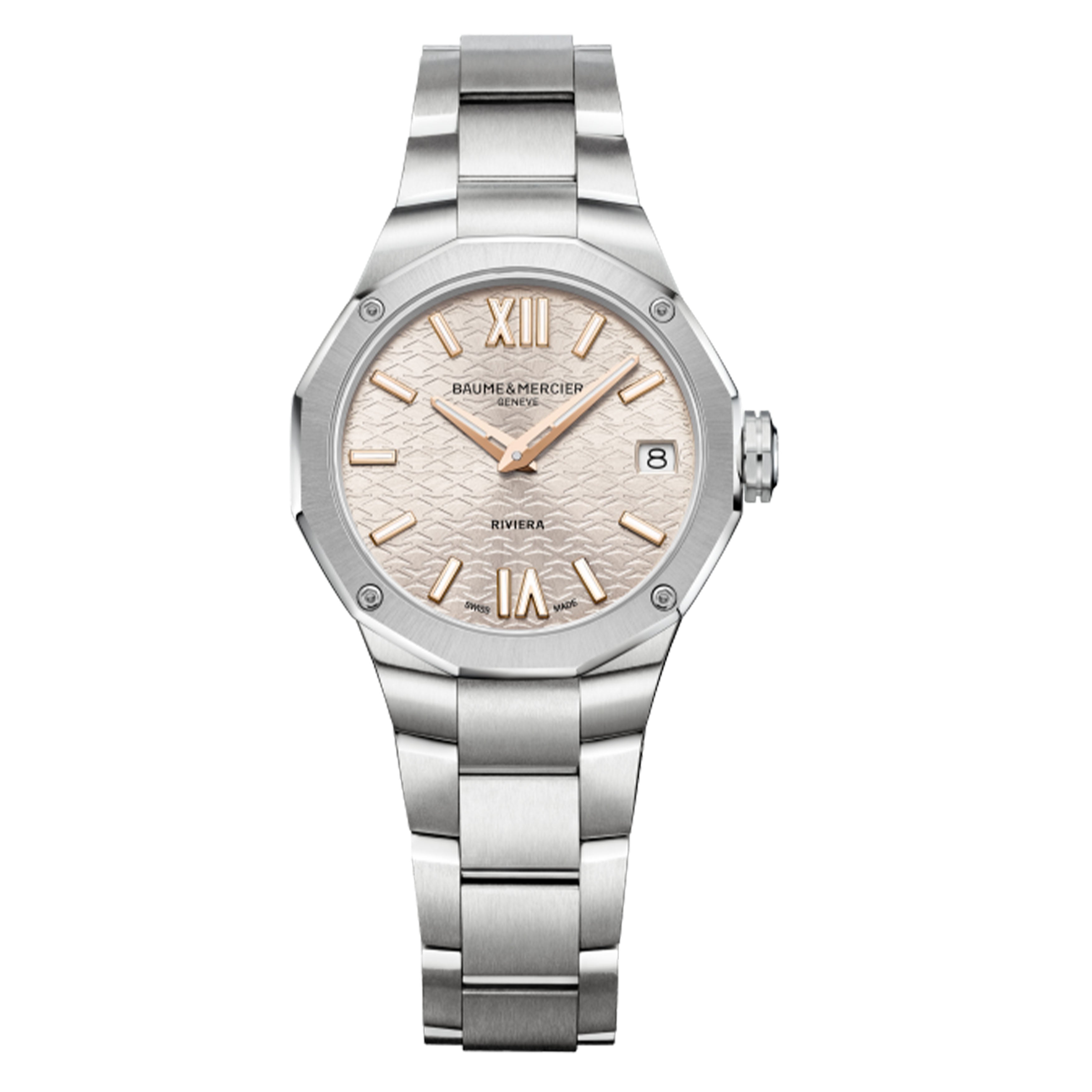 Baume & Mercier Riviera Watch, 33mm Silver Dial, 10810