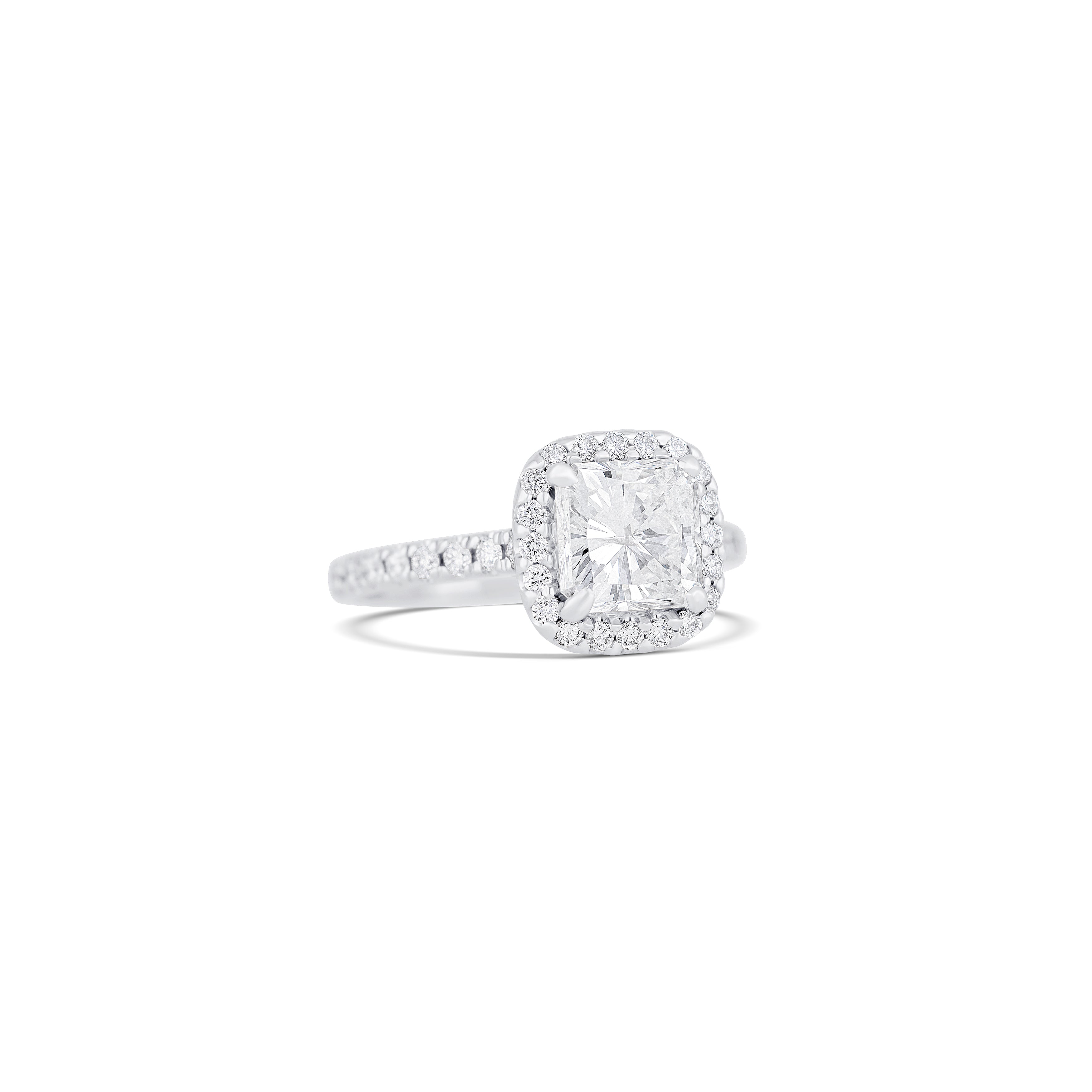 18K White Gold 1.33ct Round Brilliant Diamond Engagement Ring