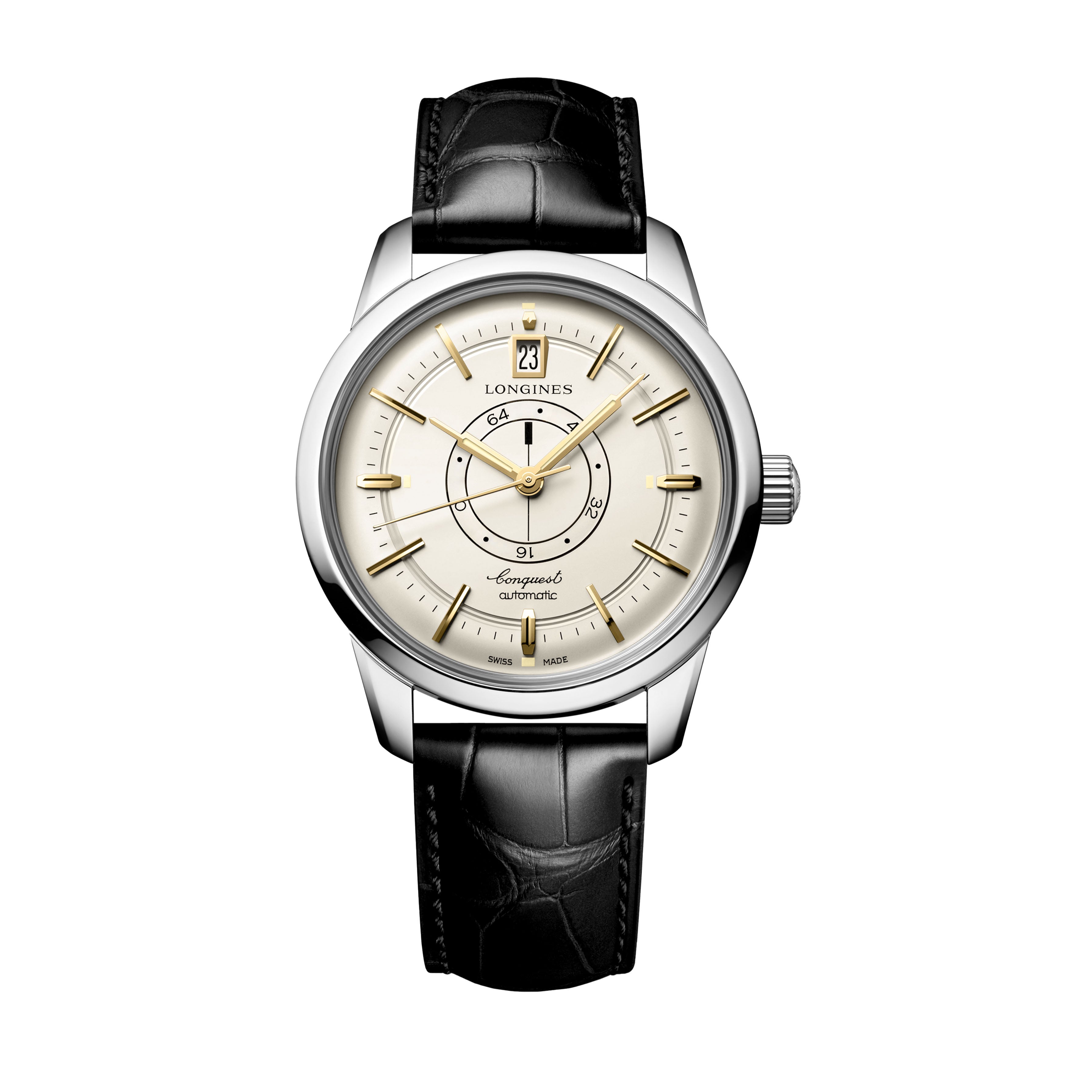 Longines Conquest Heritage Central Power Reserve Watch, 38mm champagne Dial, L1.648.4.78.2