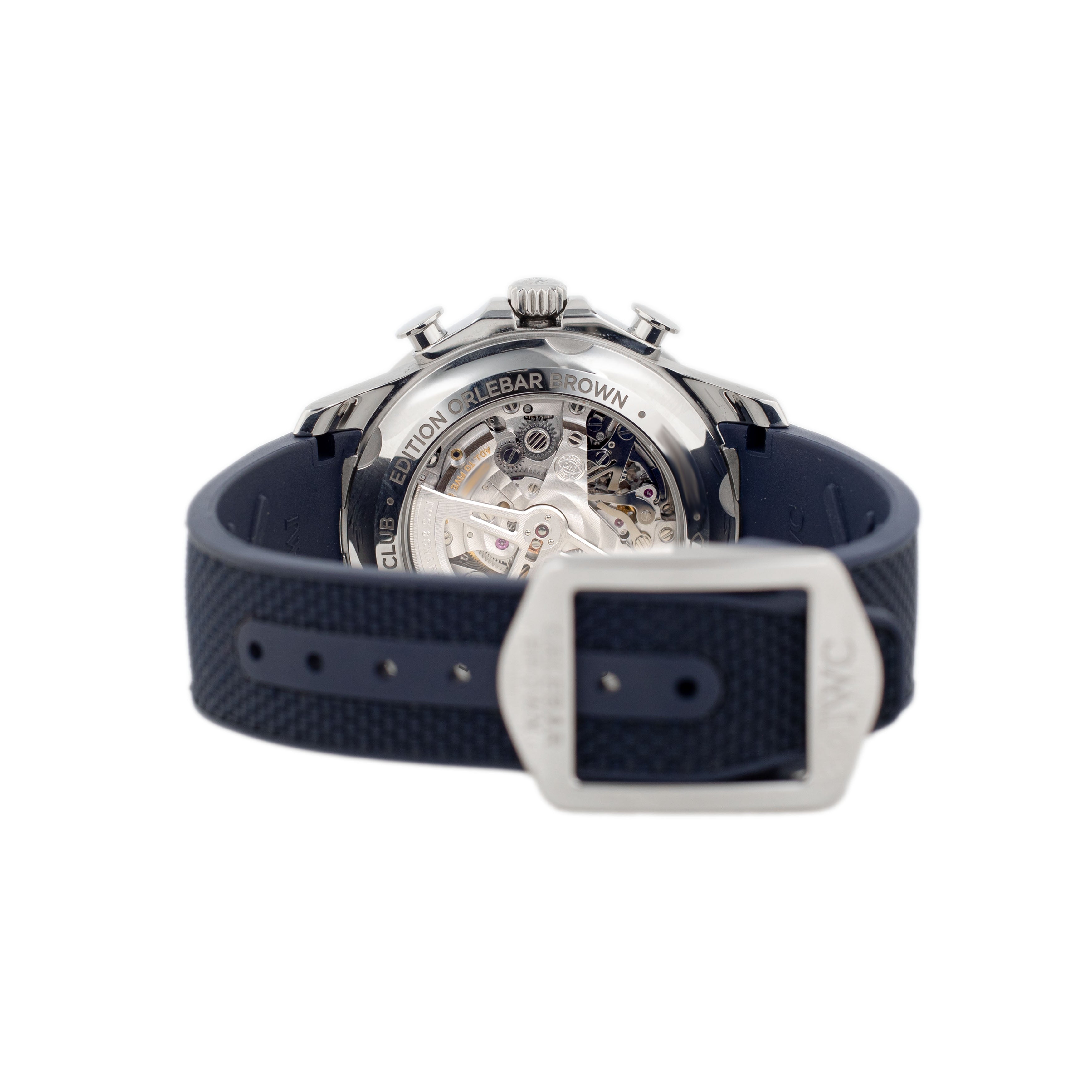 IWC Portugieser Yacht Club Chronograph Orlebar Brown Stainless Steel Blue Dial 44mm IW390704 Full Set