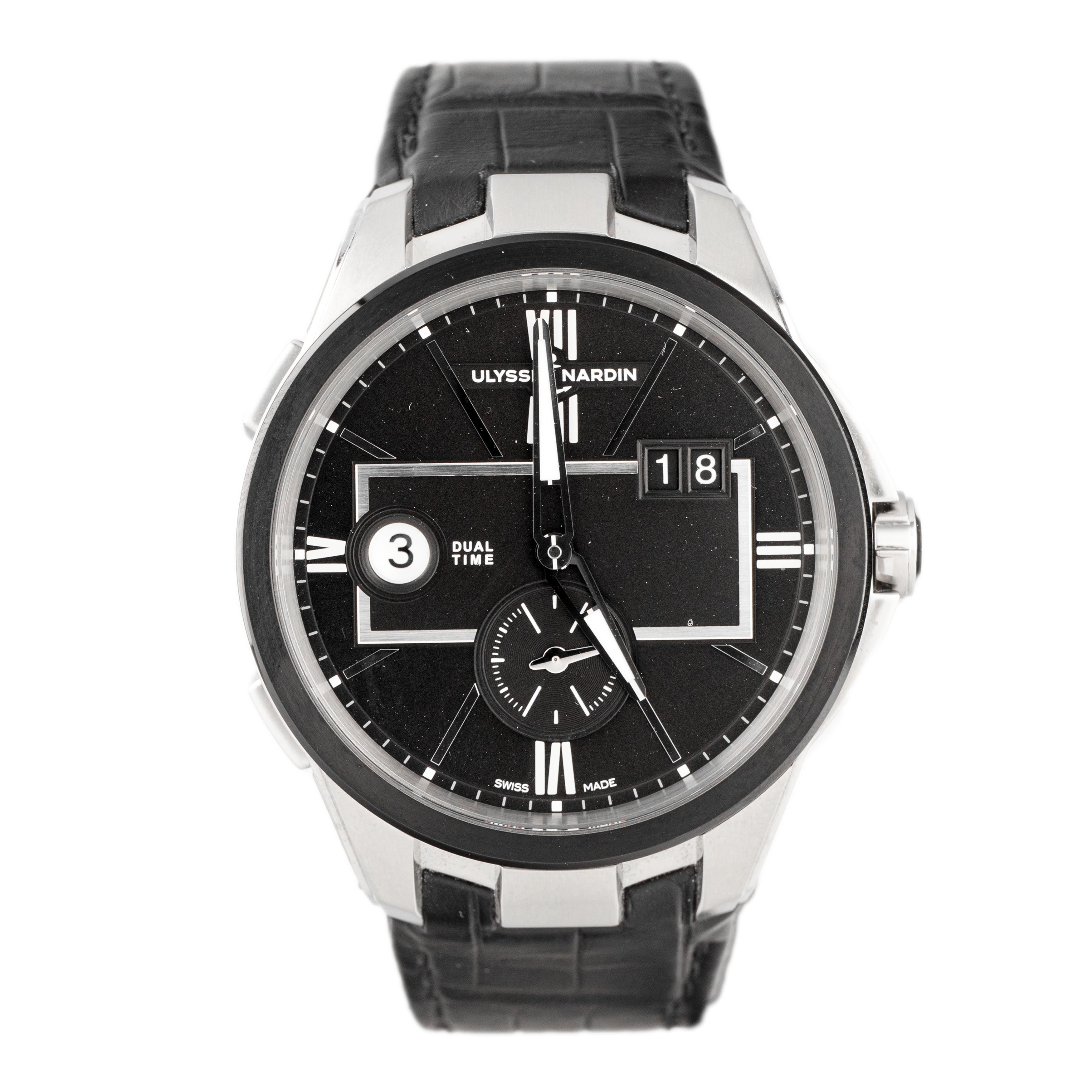 Ulysse Nardin Blast Dual Time Stainless Steel Black Dial 42mm 243-20/42 Full Set