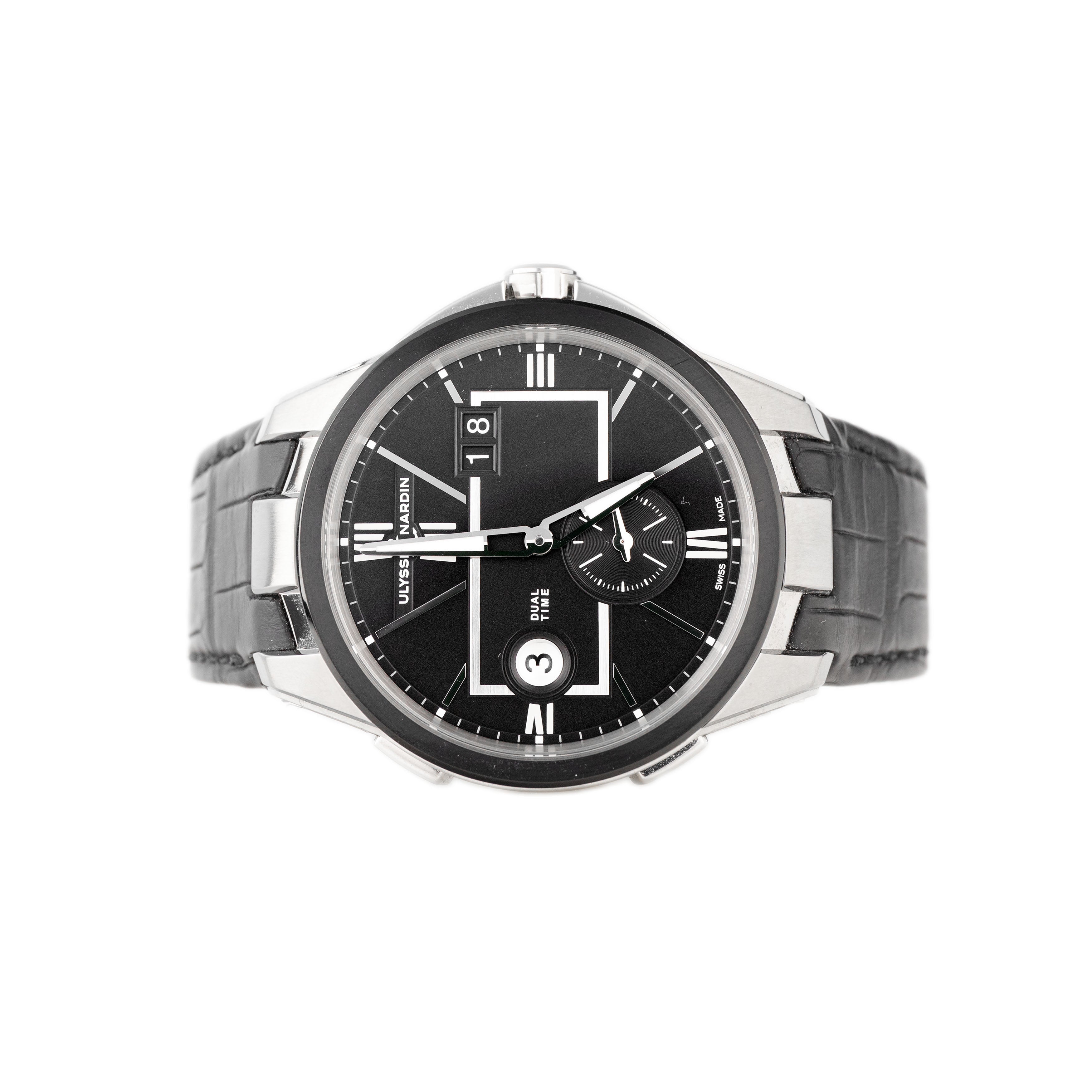 Ulysse Nardin Blast Dual Time Stainless Steel Black Dial 42mm 243-20/42 Full Set