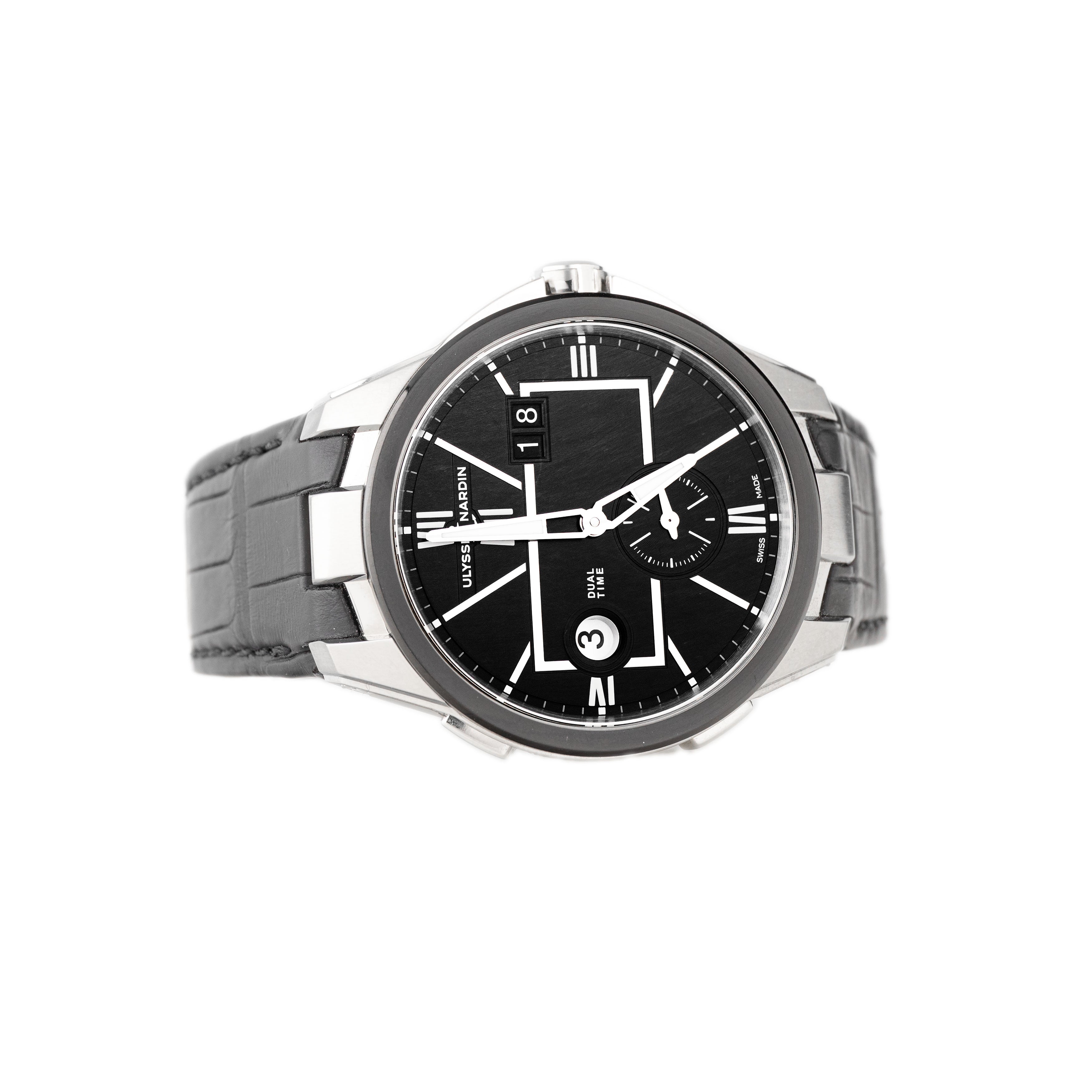 Ulysse Nardin Blast Dual Time Stainless Steel Black Dial 42mm 243-20/42 Full Set