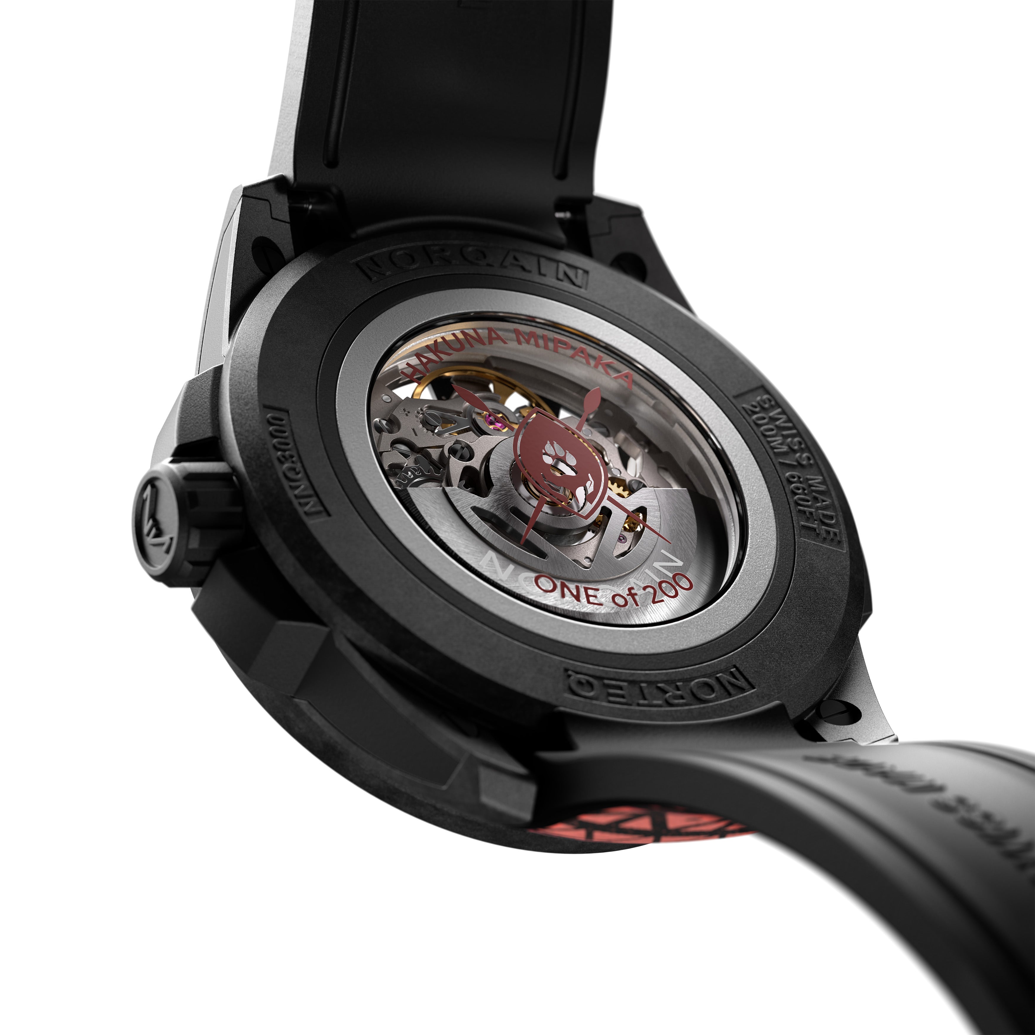 Norqain Independence Wild One Skeleton Hakuna Mipaka Watch, 42mm Skeleton Dial, N3000.07Q17.B24.R01