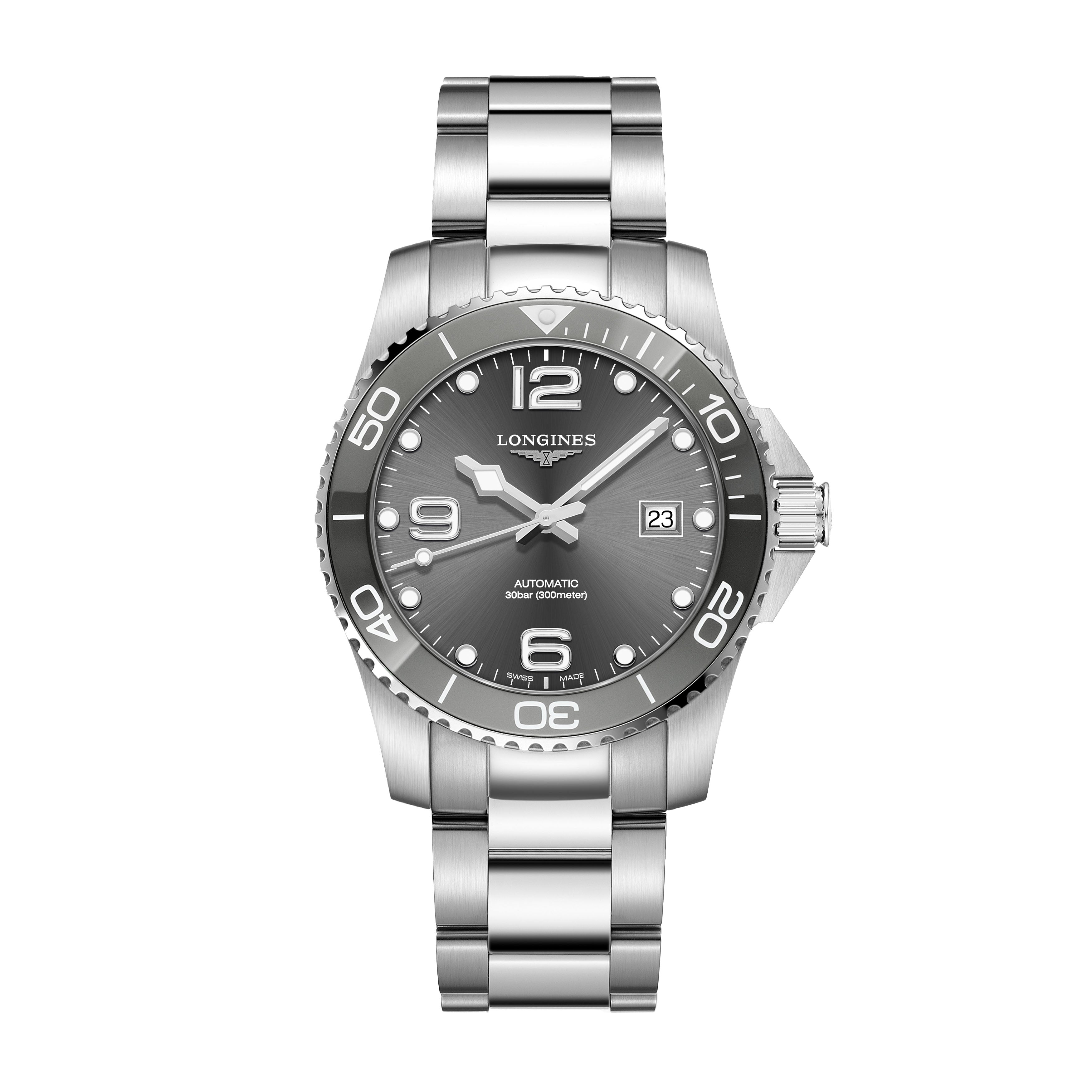 Longines Hydroconquest Watch, 41mm Silver Dial, L3.781.4.76.6