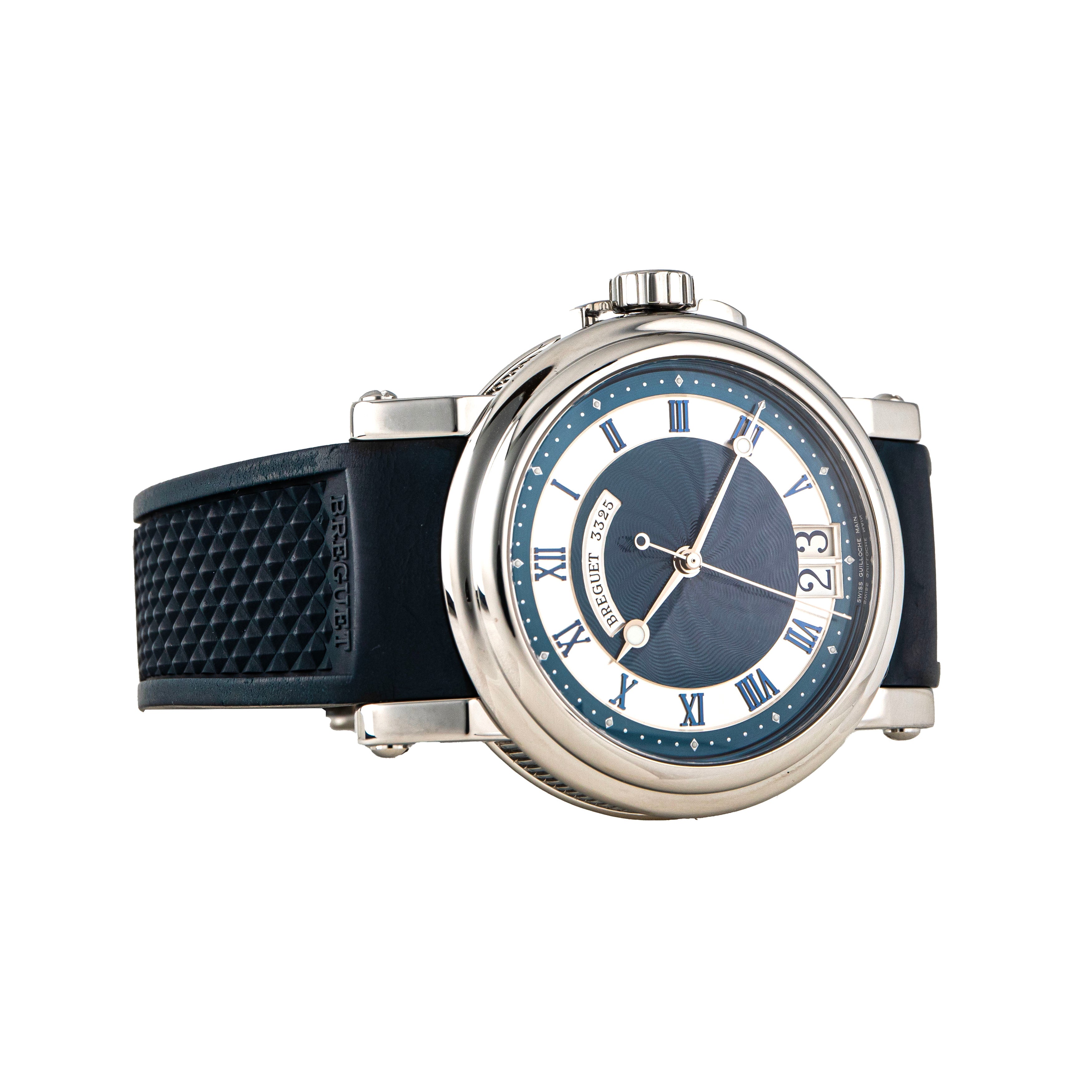 Breguet Marine Big Date Stainless Steel Blue Dial 39mm 5817ST/Y2/5V8