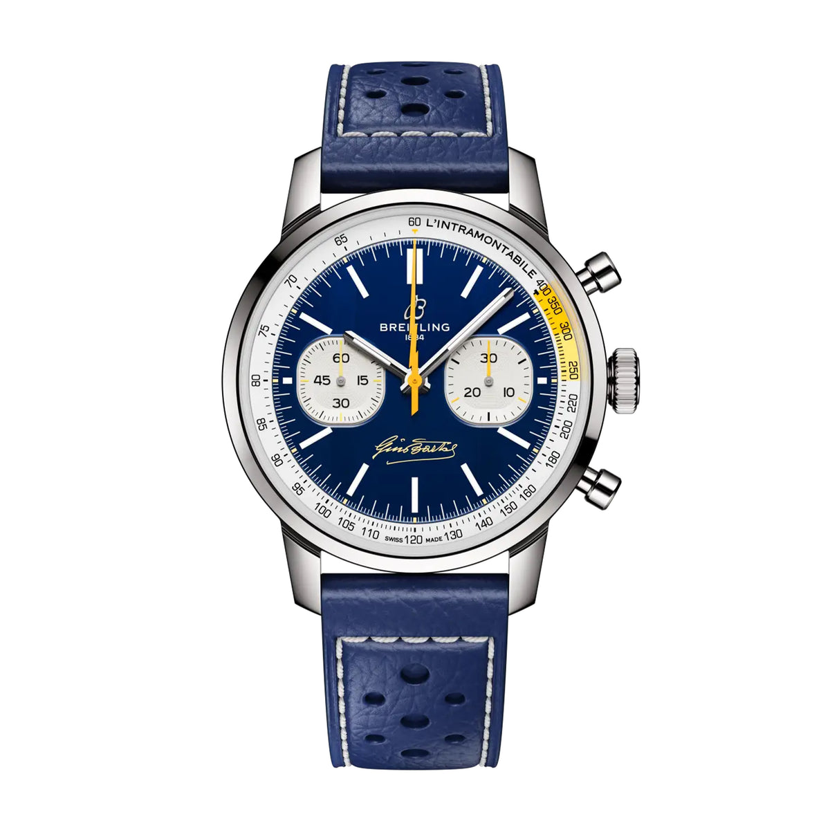 Breitling Top Time B01 "Gino Bartali" Watch, 41mm Blue Dial, AB01767A1C1X1