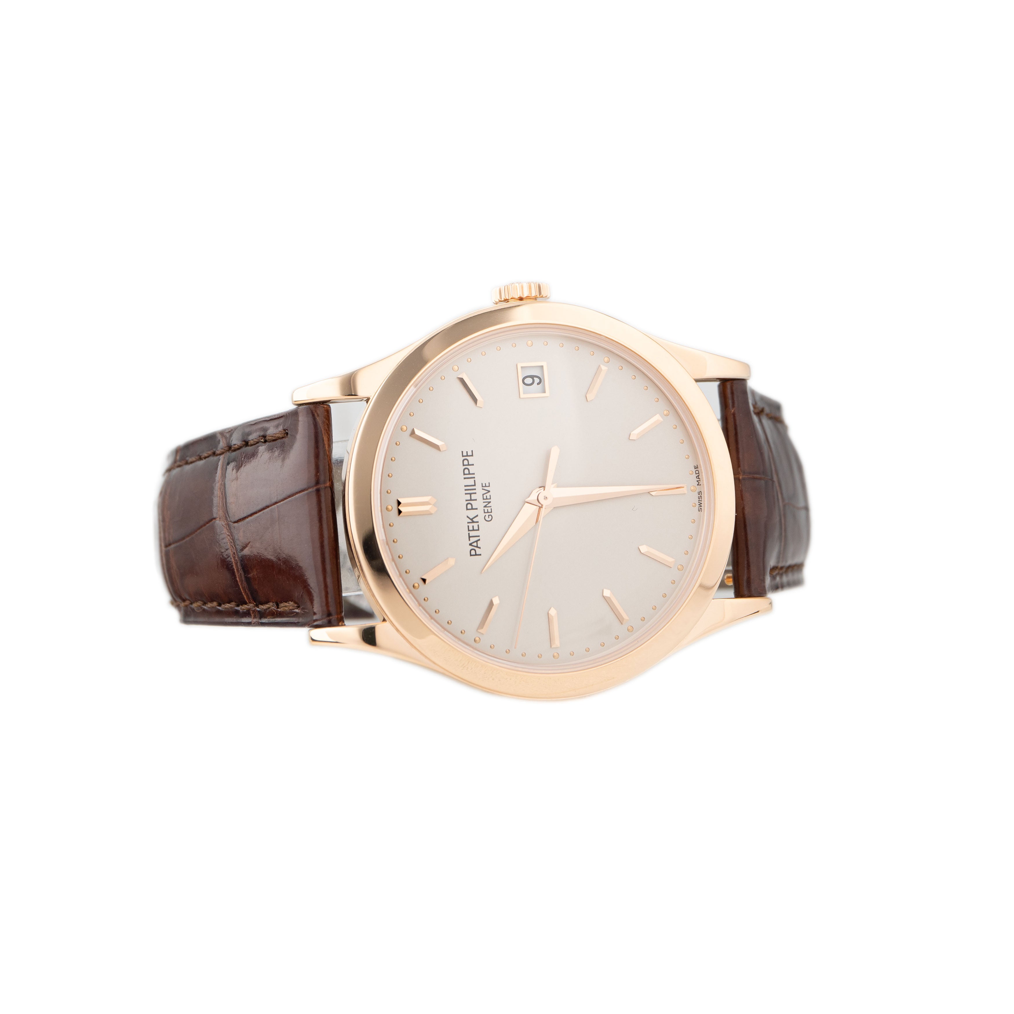 Patek Philippe Calatrava Rose Gold Silver Dial 38mm 5296R-010 Full Set