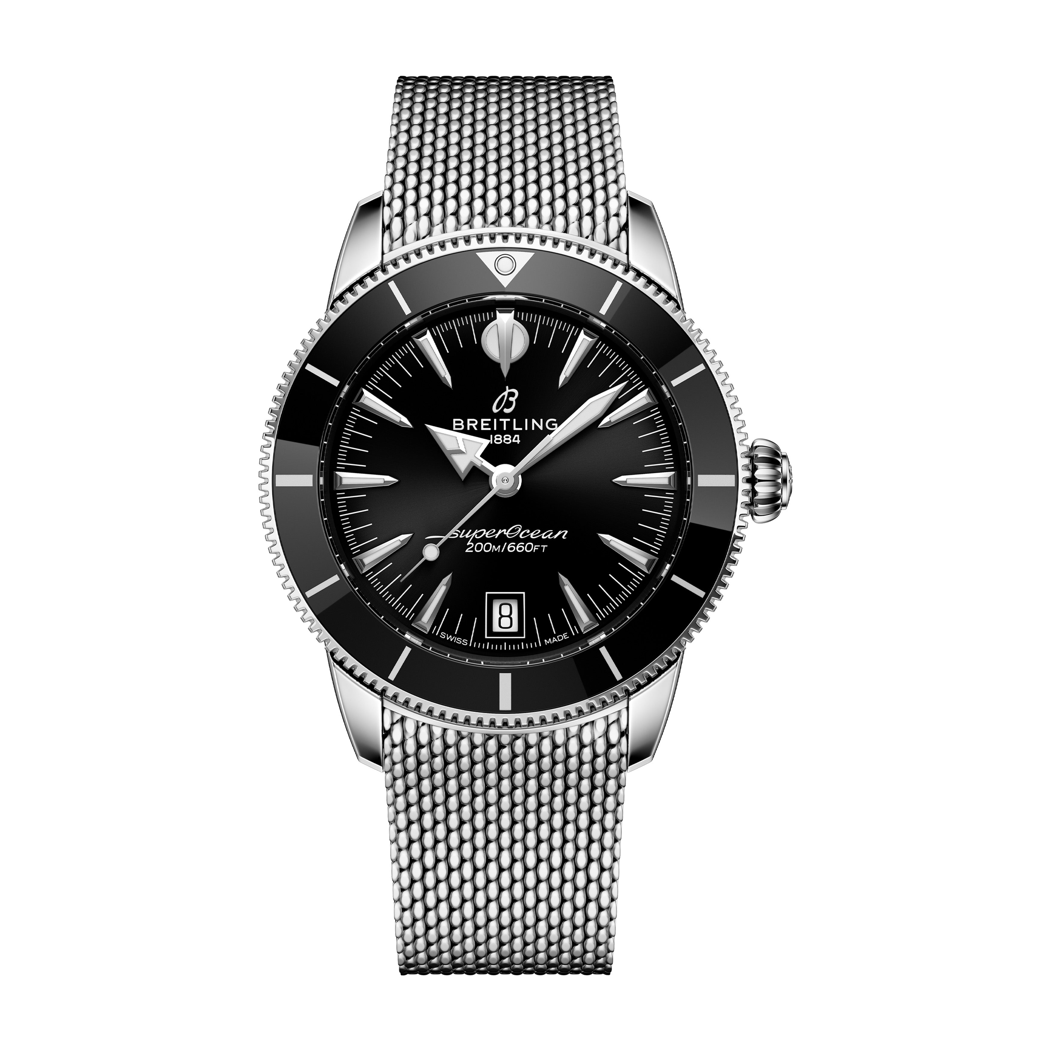 Breitling Superocean Heritage B31 Automatic 40 Watch, 40mm Black Dial, AB3110241B1A1