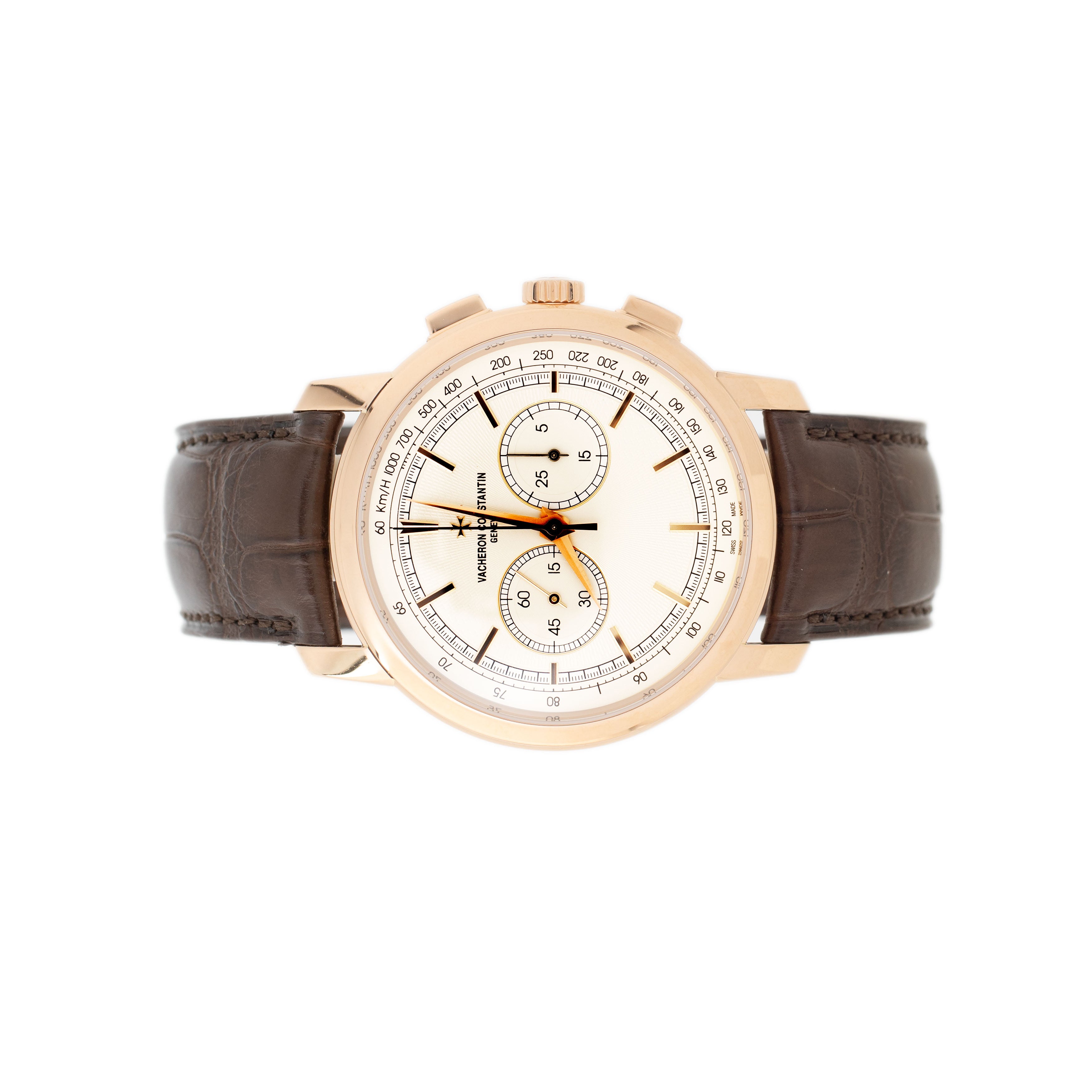 Vacheron Constantin Patrimony Traditionnelle Chronograph 260th Anniversary Edition Rose Gold Cream Dial 42mm 47192/000R-9352 Full Set