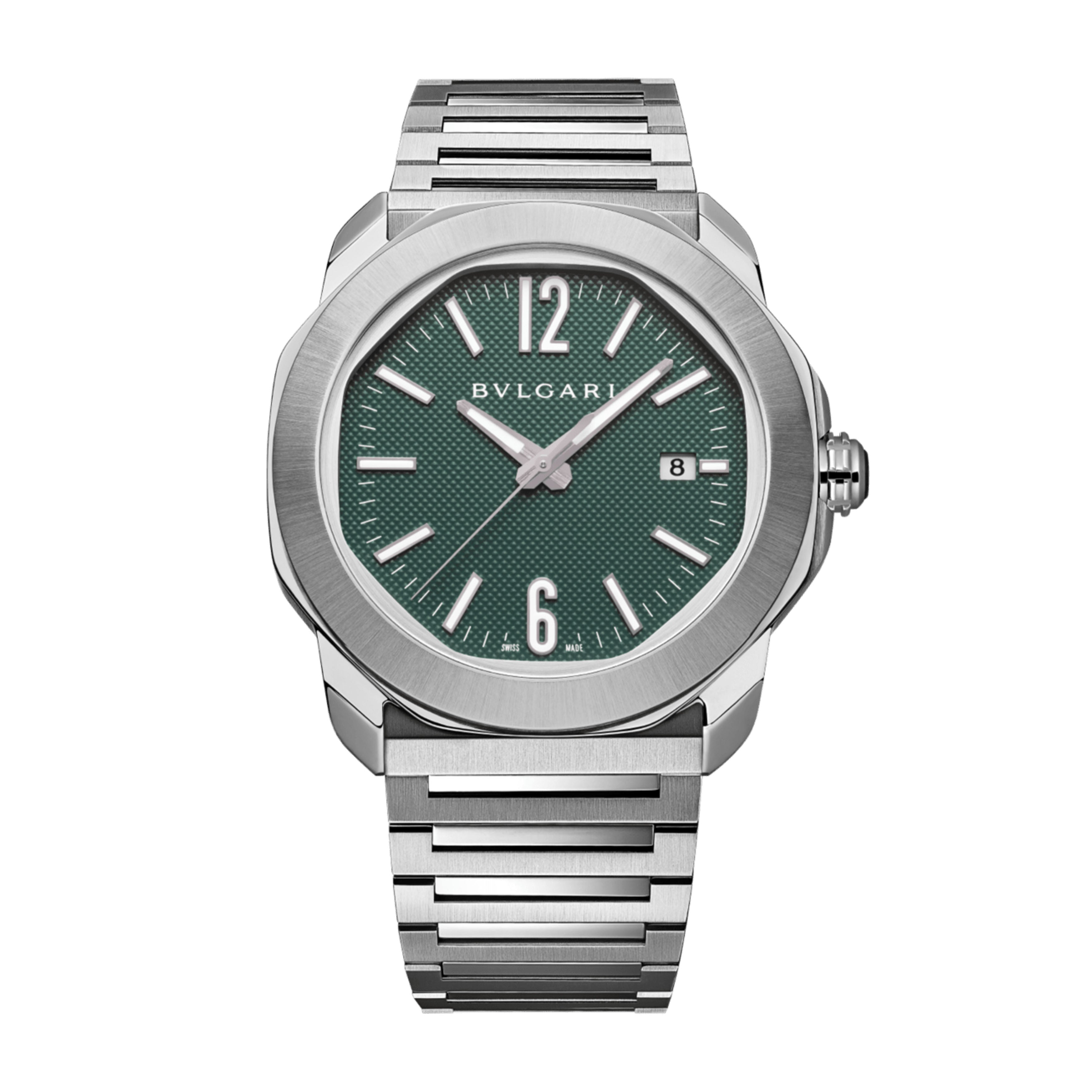 Bulgari Octo Roma Watch, 41mm Green Dial, 104091