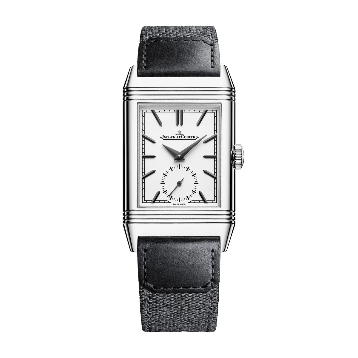 Jaeger-LeCoultre Reverso Tribute Small Seconds Watch, 45.6x27.4mm Silver Dial, Q713842J