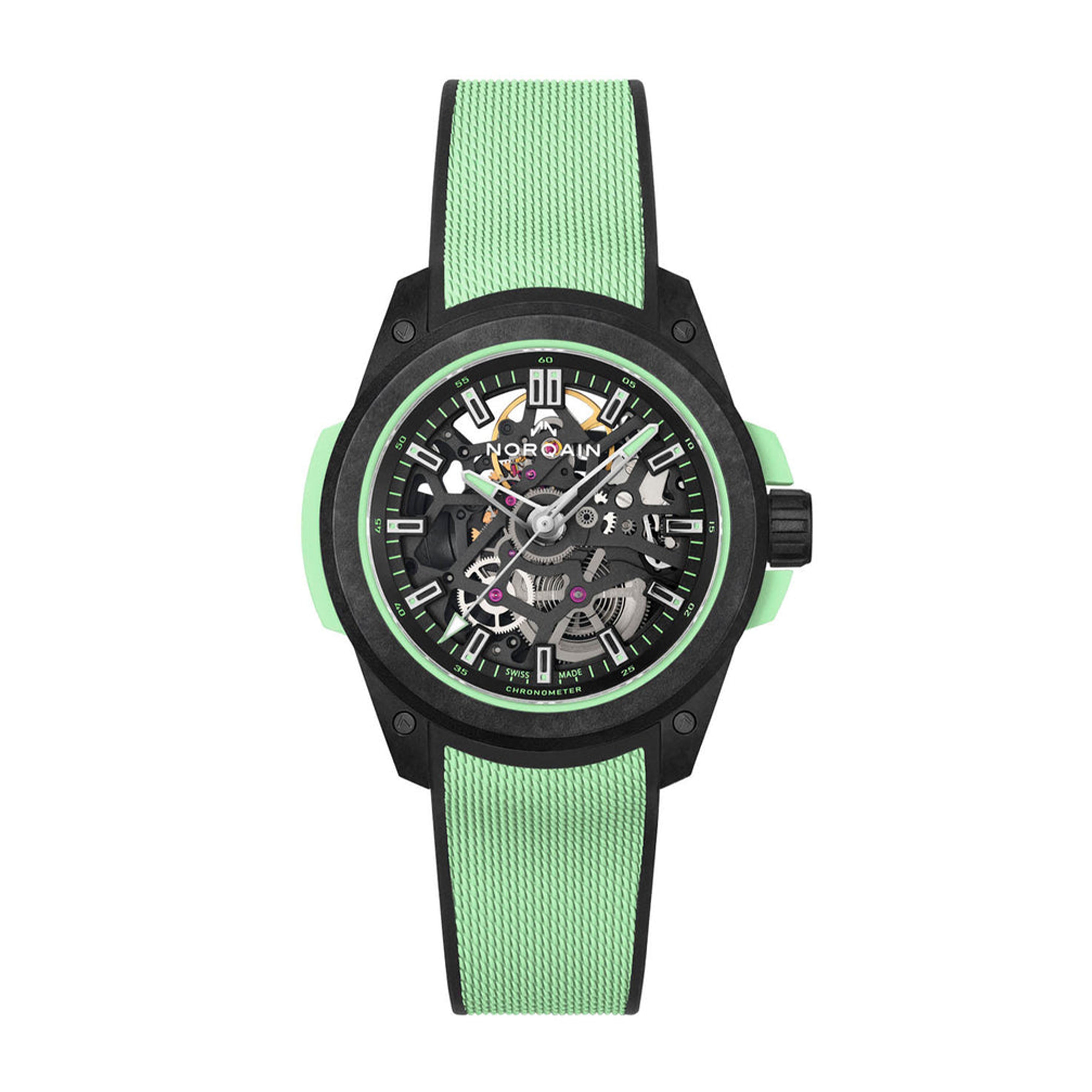 Norqain Independence Wild One Skeleton 39mm Mint Watch, 39mm Skeleton Dial, N3001.07Q03.B01.R03