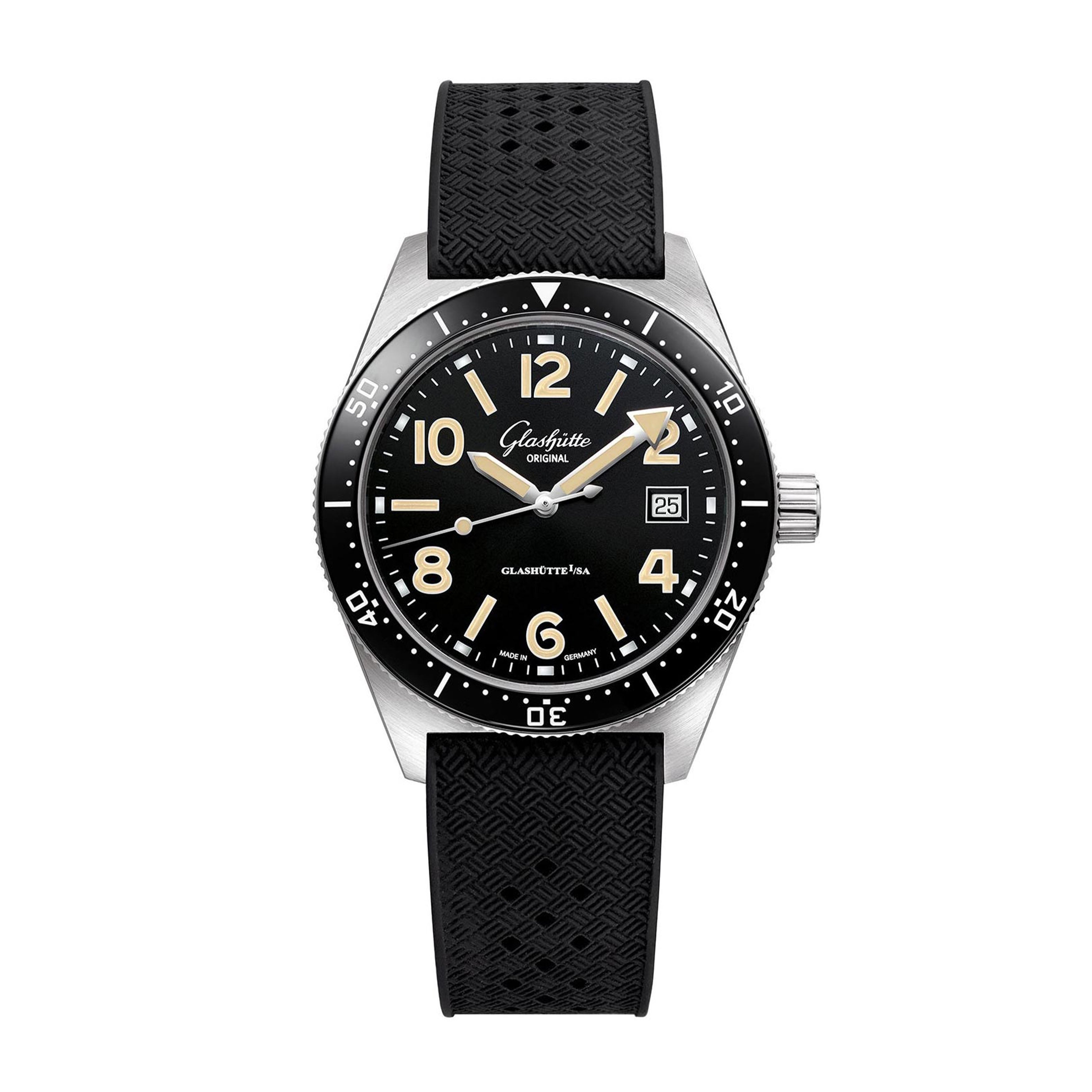 Glashutte Original SEAQ Watch, 39.5MM Black Dial, 1-39-11-06-80-06