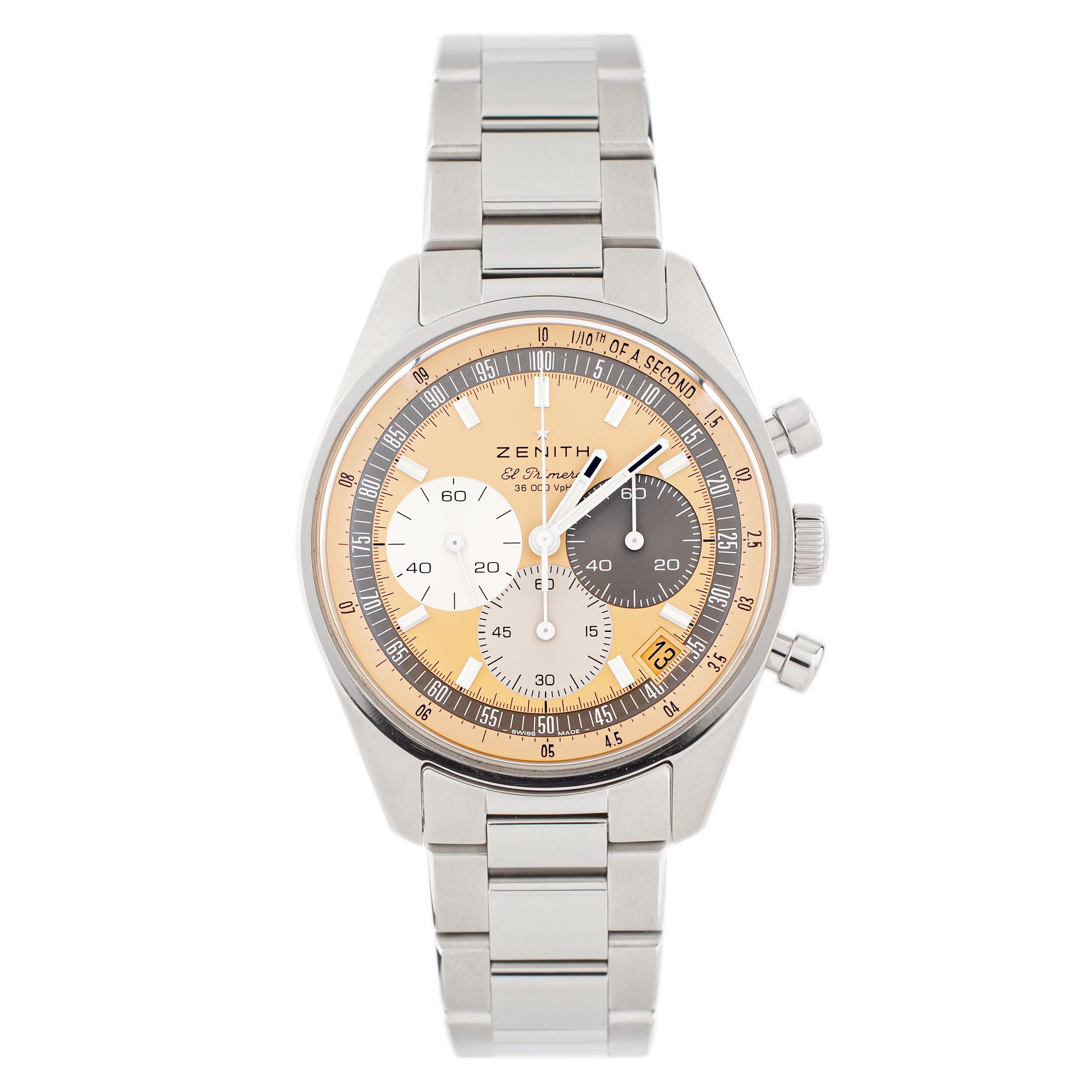 Zenith Chronomaster Original Hodinkee Edition Stainless Steel Salmon Dial 38mm 03.3201.3600/18.M3200 Full Set