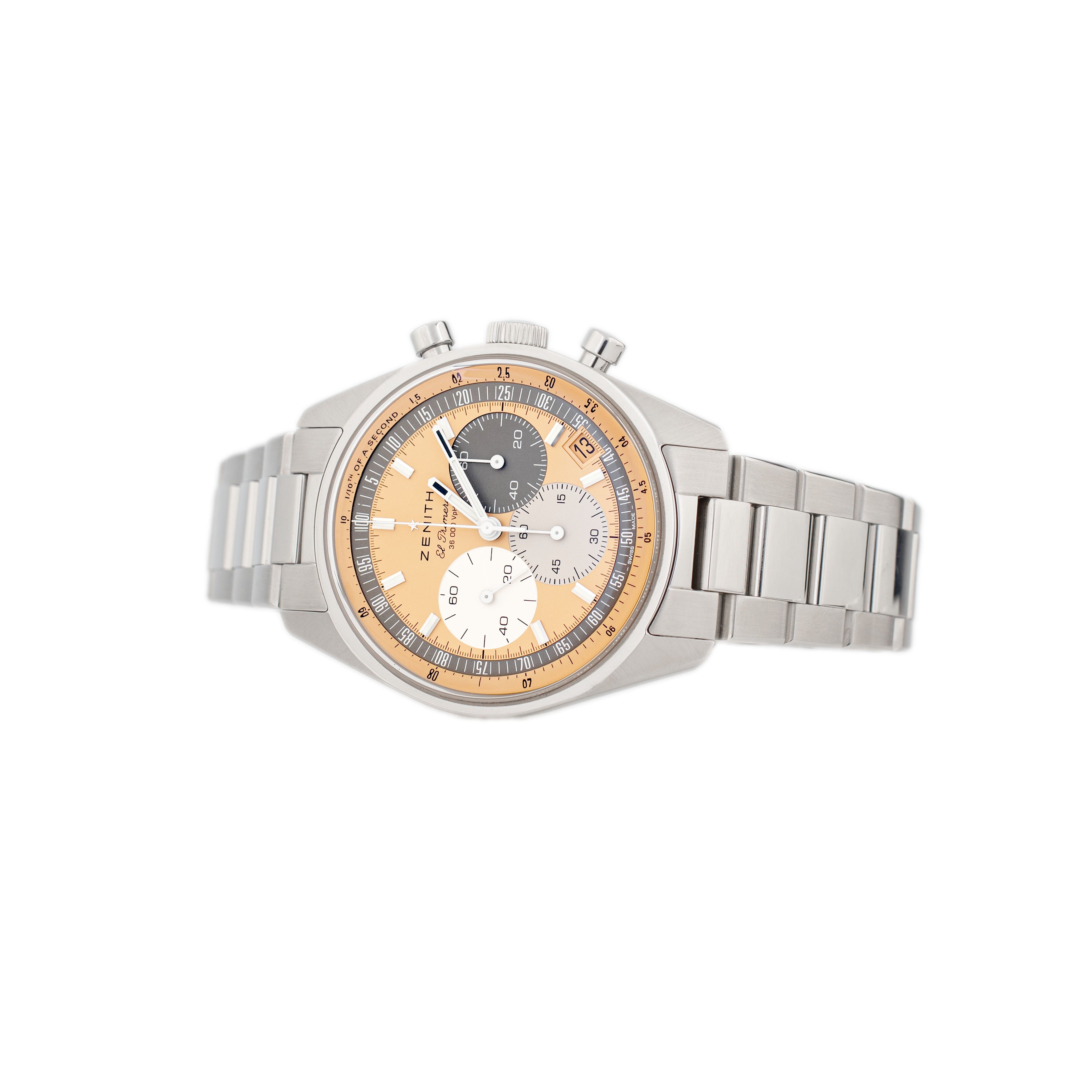 Zenith Chronomaster Original Hodinkee Edition Stainless Steel Salmon Dial 38mm 03.3201.3600/18.M3200 Full Set