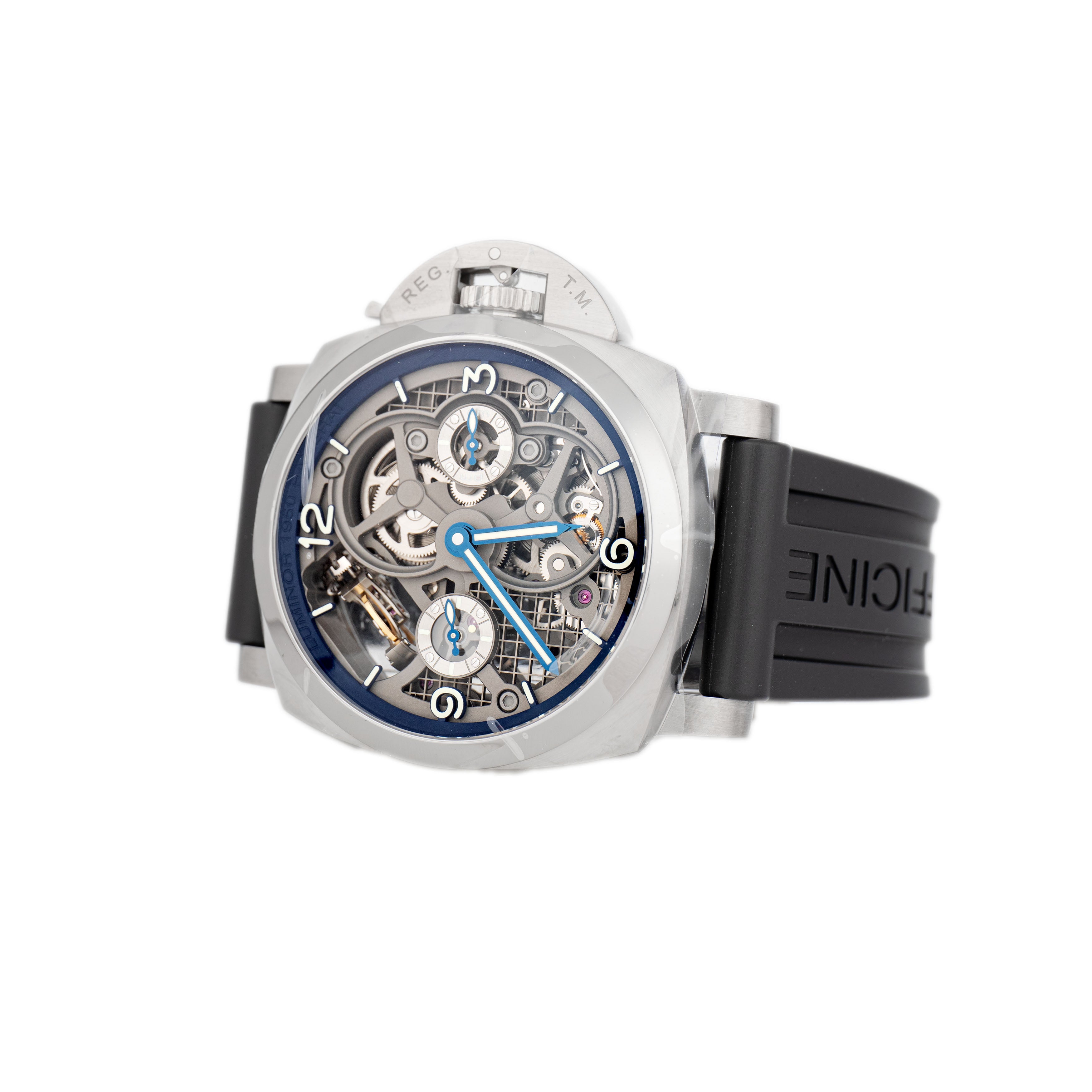 Panerai Luminor Tourbillon GMT Titanium Skeleton Dial 47mm PAM00767 Full Set