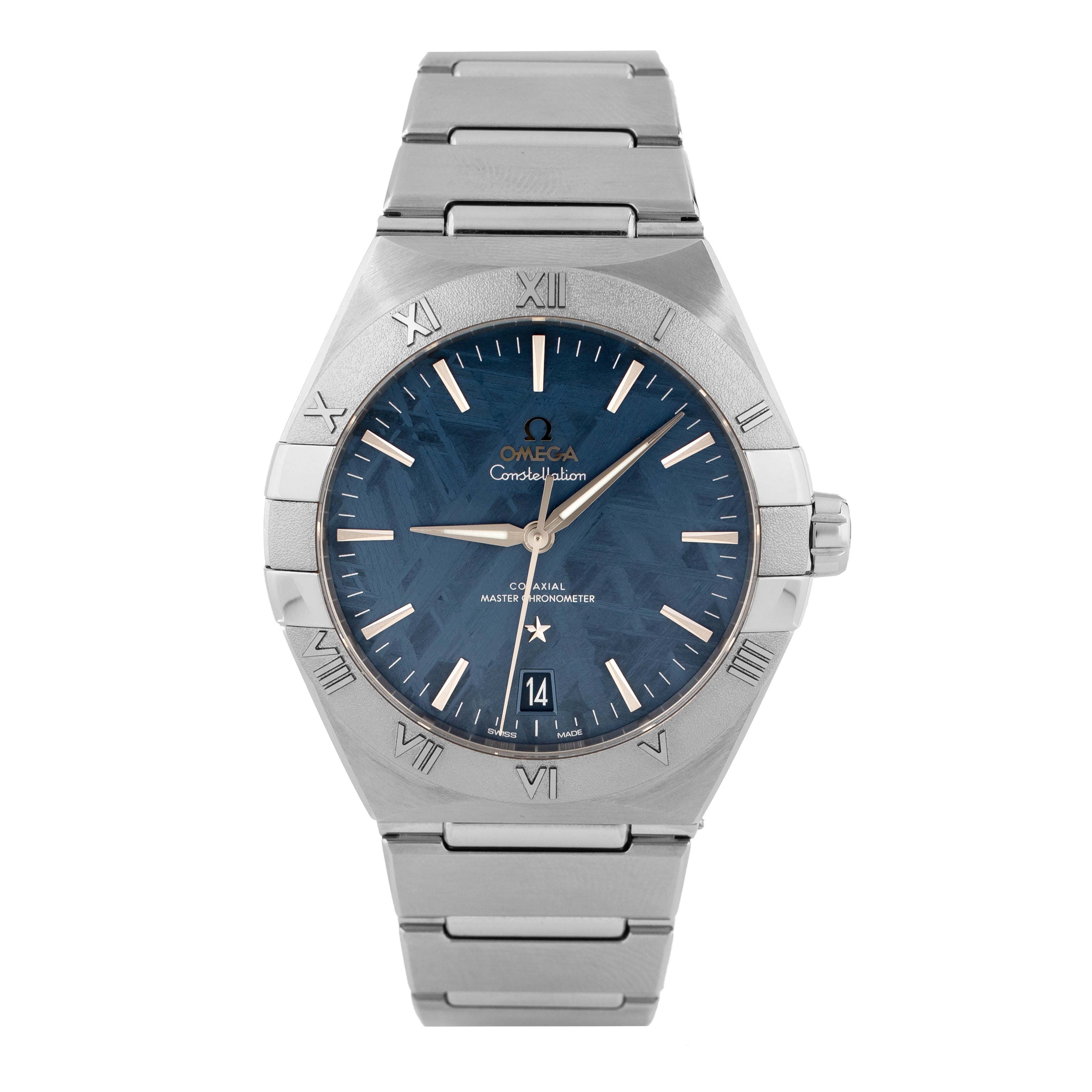 Omega Constellation Stainless Steel Meteorite Blue Dial 41mm 131.30.41.21.99.003 Full Set
