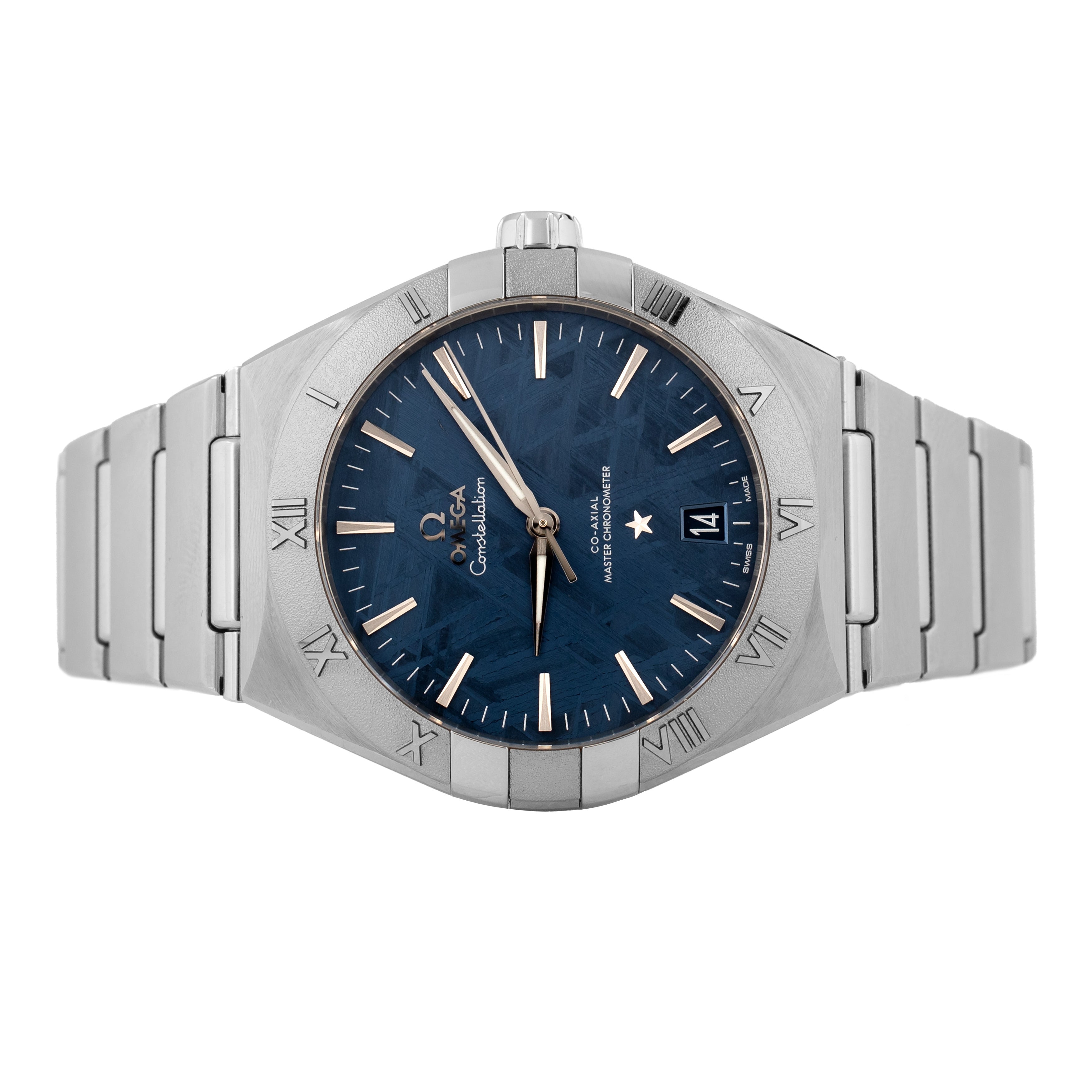 Omega Constellation Stainless Steel Meteorite Blue Dial 41mm 131.30.41.21.99.003 Full Set