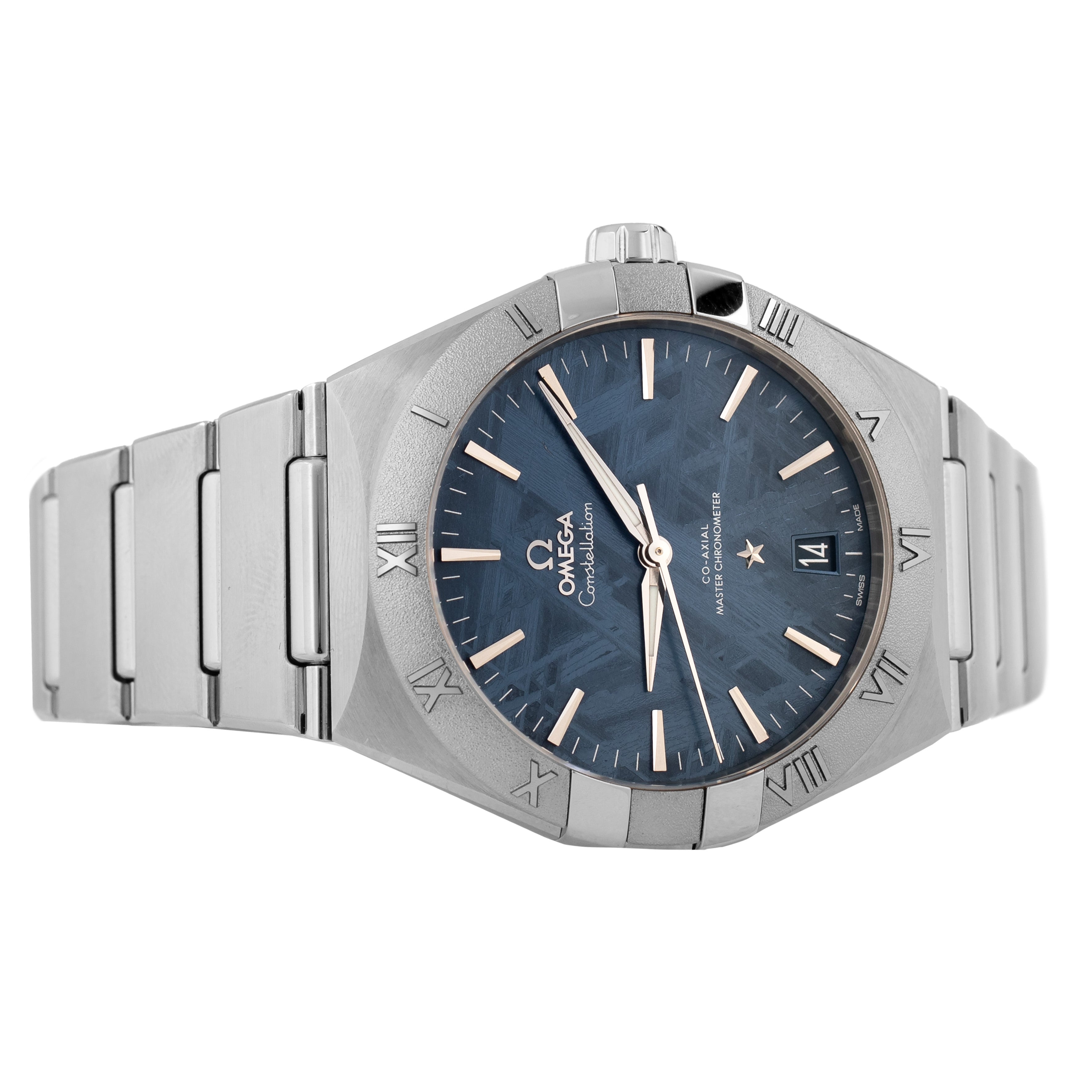 Omega Constellation Stainless Steel Meteorite Blue Dial 41mm 131.30.41.21.99.003 Full Set