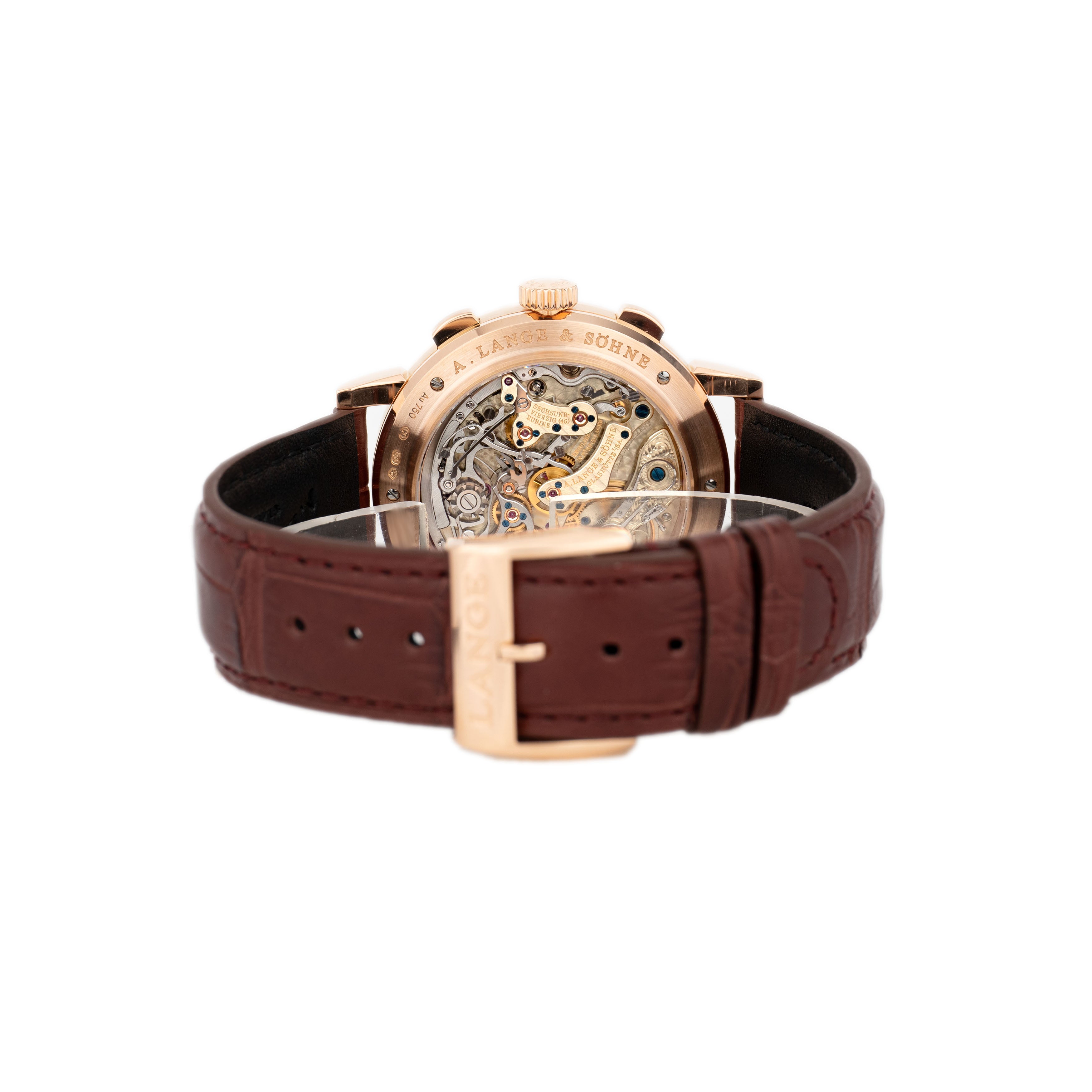 A. Lange & Sohne Datograph Up/Down Rose Gold Black Dial 41mm 405.031 Full Set