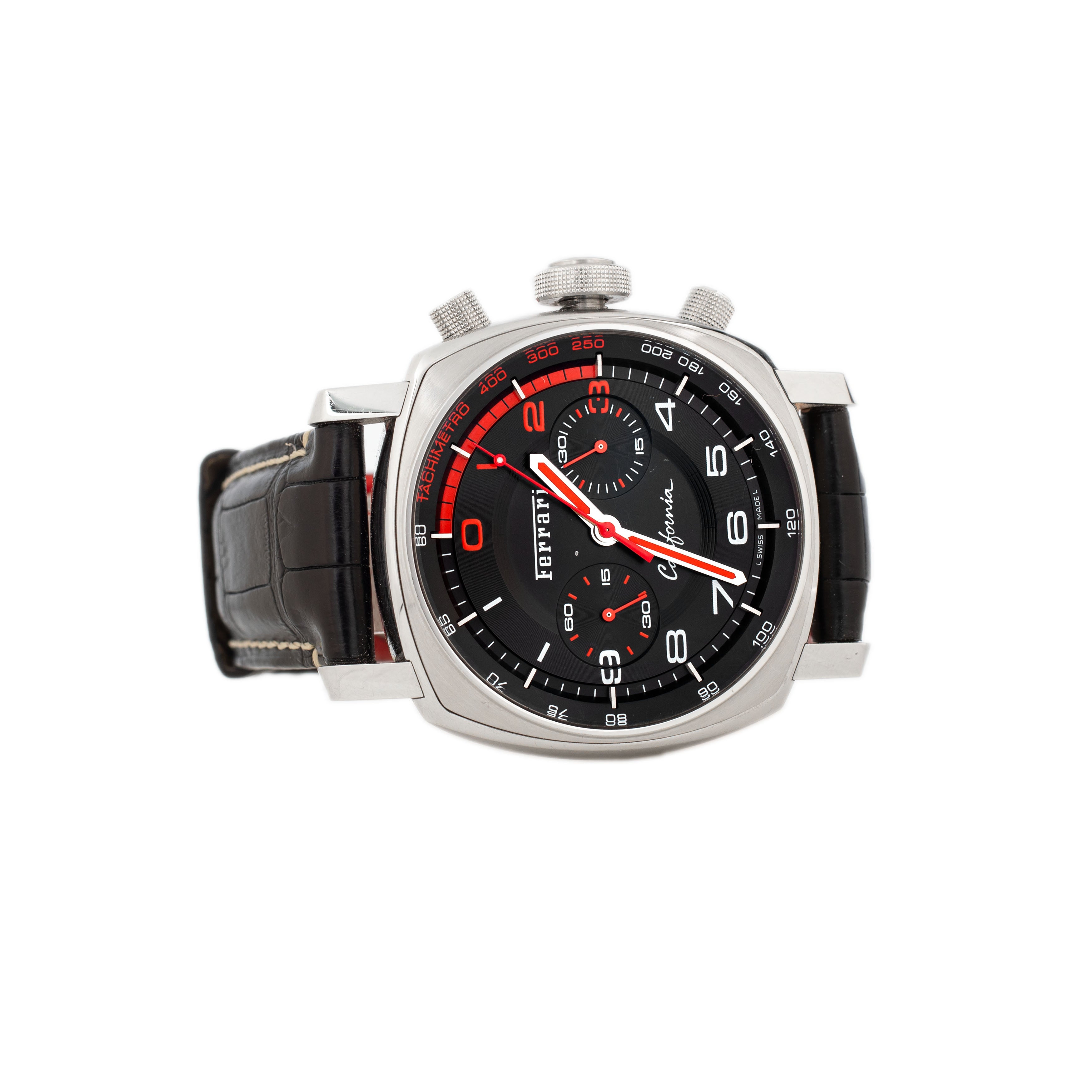 Panerai Ferrari California Flyback Chronograph Stainless Steel Black Dial 45mm FER00030 Full Set