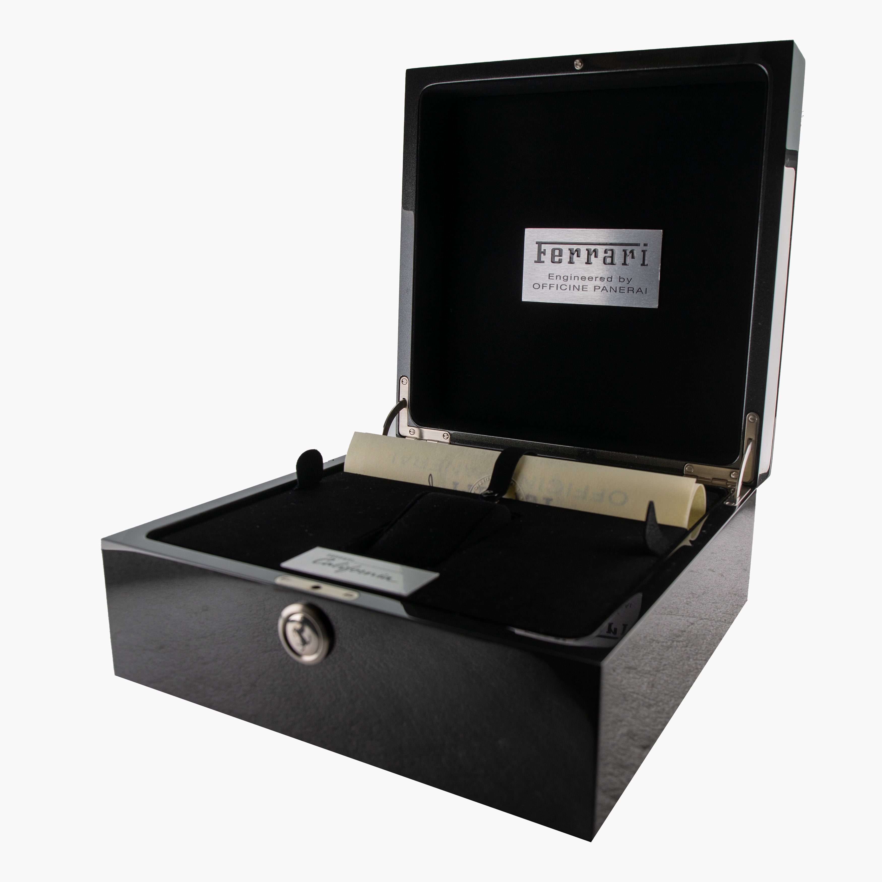 Panerai Ferrari California Flyback Chronograph Stainless Steel Black Dial 45mm FER00030 Full Set