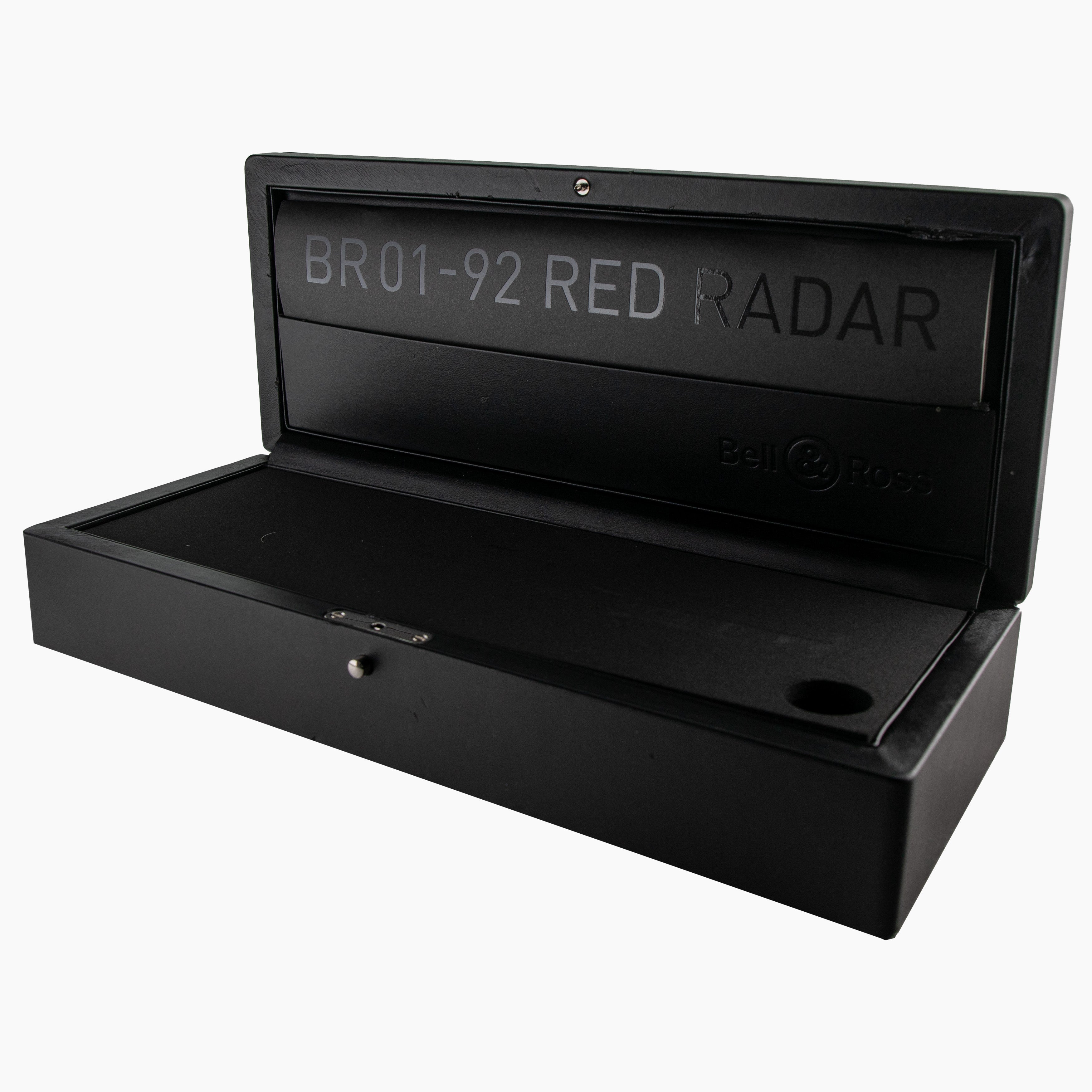 Bell & Ross BR 01-92 Red Radar Stainless Steel Red Dial 46mm BR01-92-SRR Full Set