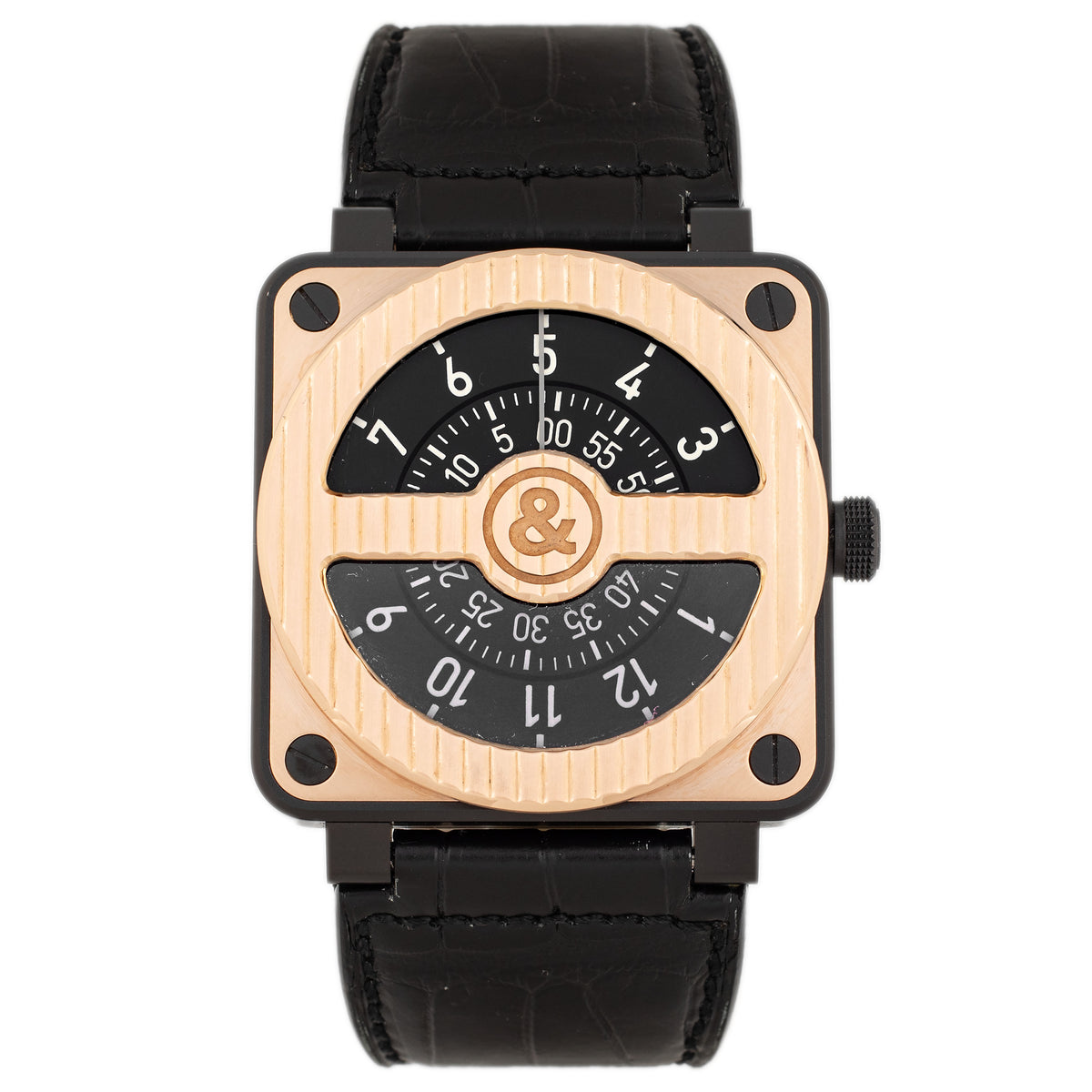 Bell & Ross BR01-92 Compass Stainless Steel And Rose Gold Black Dial 46x46mm BR-01-92 COMPASS-PINKGOLD Full Set