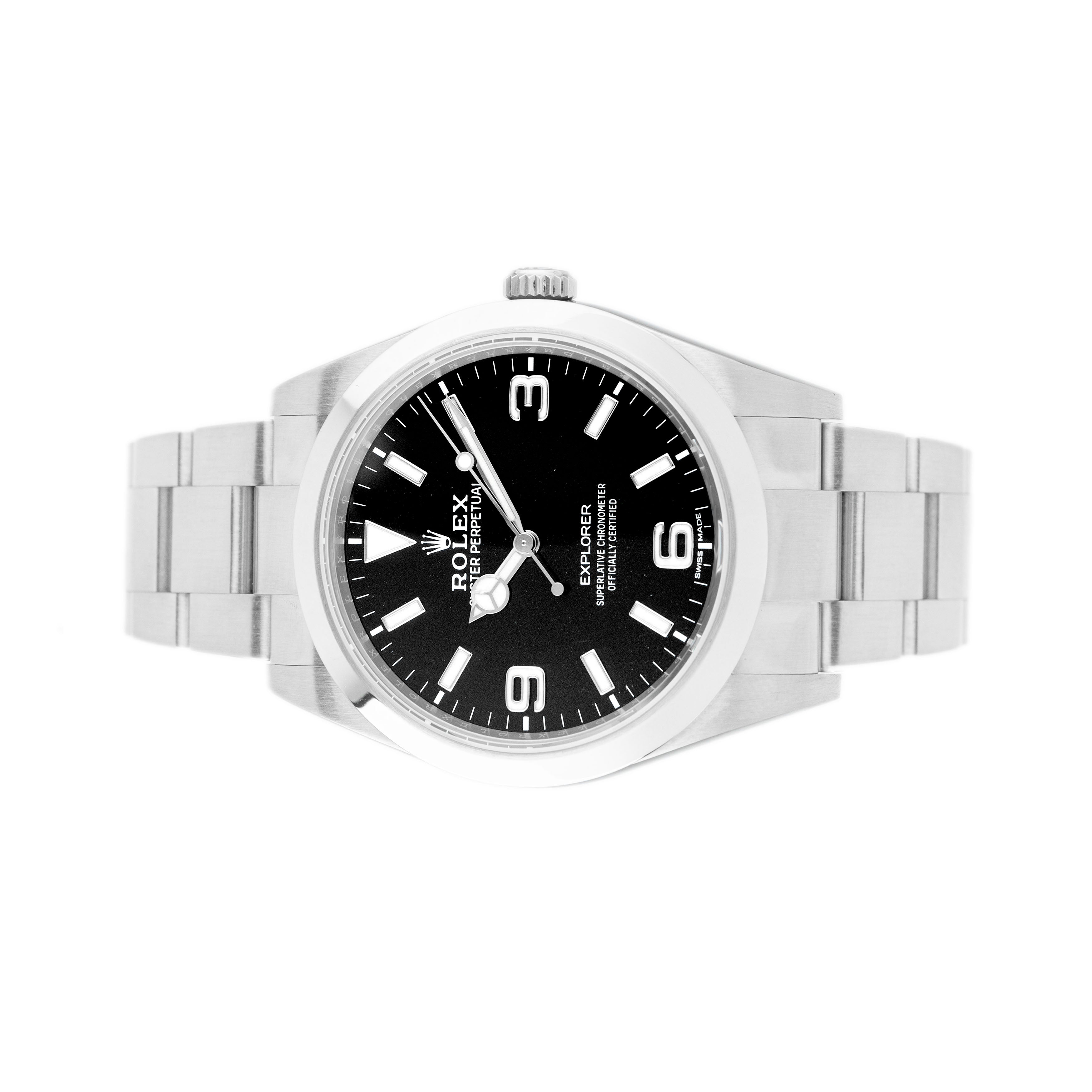 Rolex Explorer Stainless Steel Black Dial 39mm 214270 Full Set