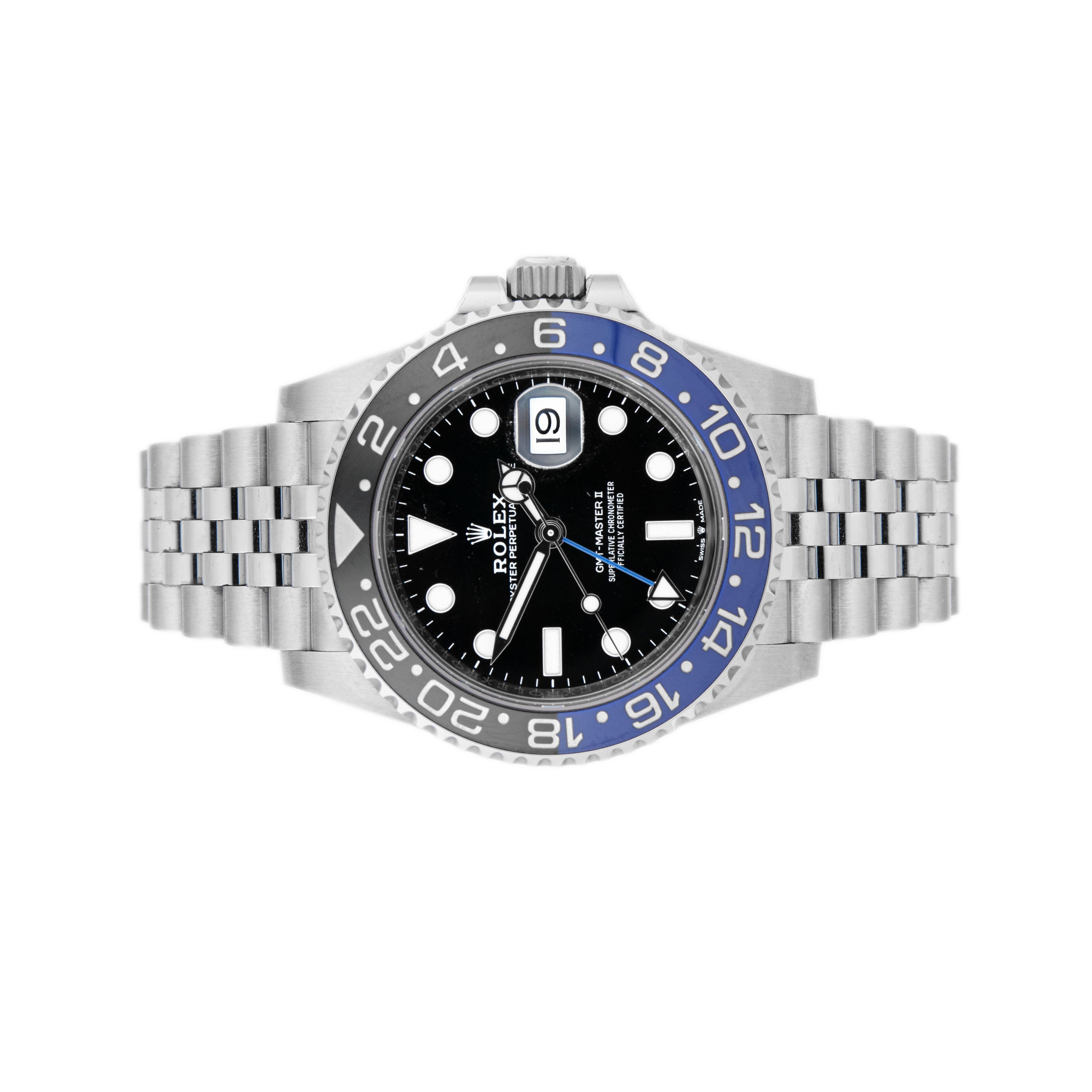 Rolex GMT-Master II Batgirl Stainless Steel Black Dial 40mm 126710BLNR
