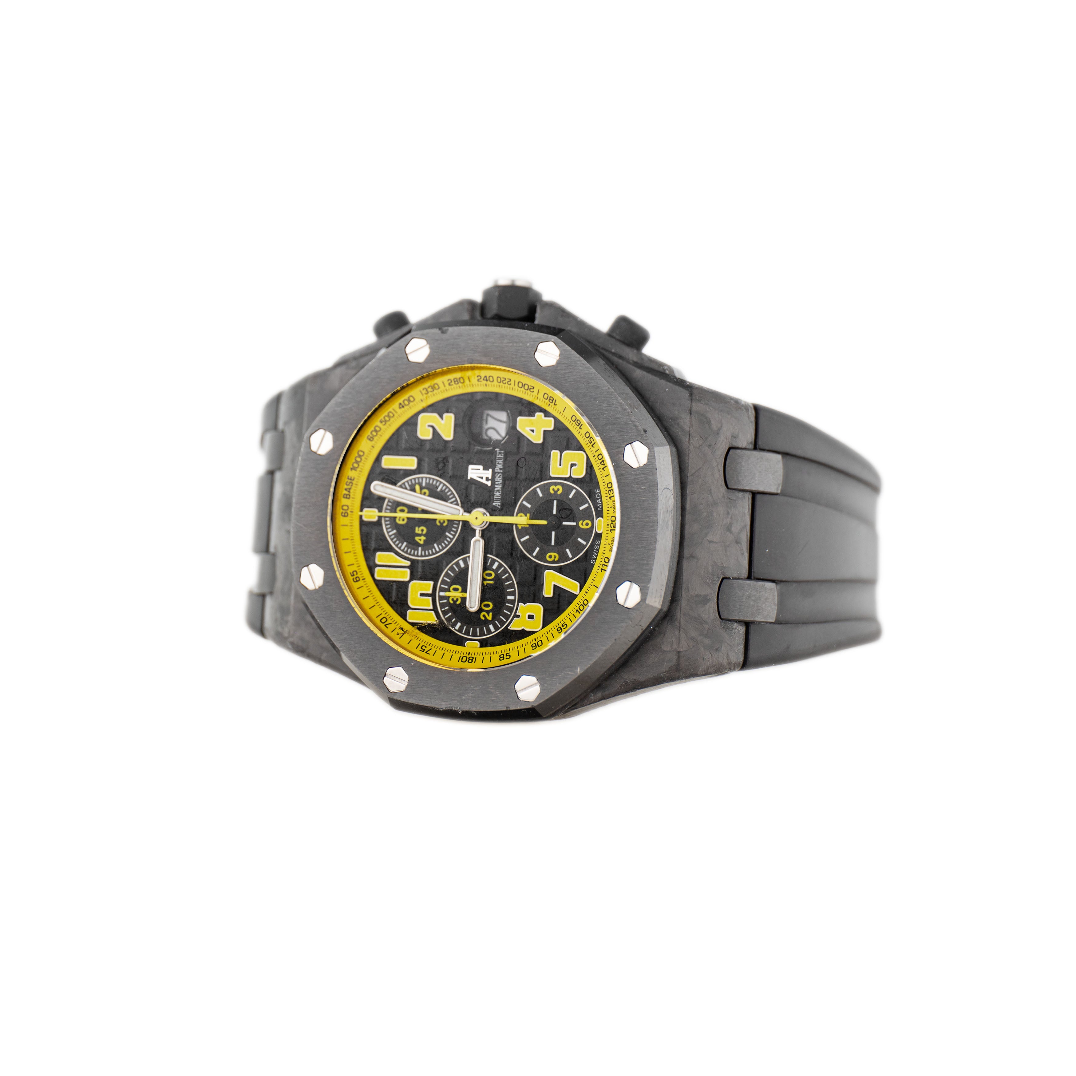 Audemars Piguet Offshore Chronograph Bumblebee Carbon Black Dial 42mm 26176FO.OO.D101CR.02