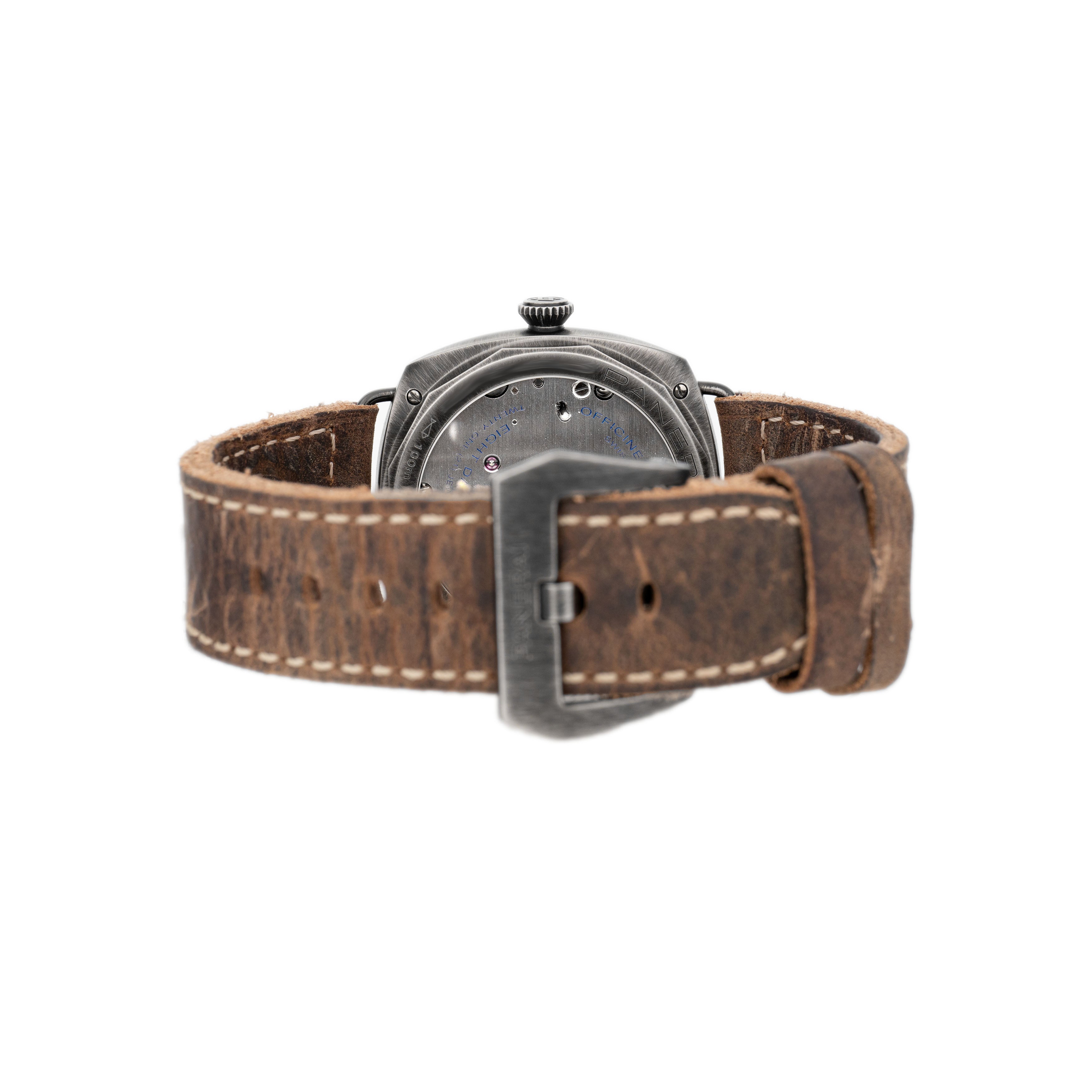 Panerai Radiomir Otto Giorni Stainless Steel Brown 45mm PAM01347 Full Set