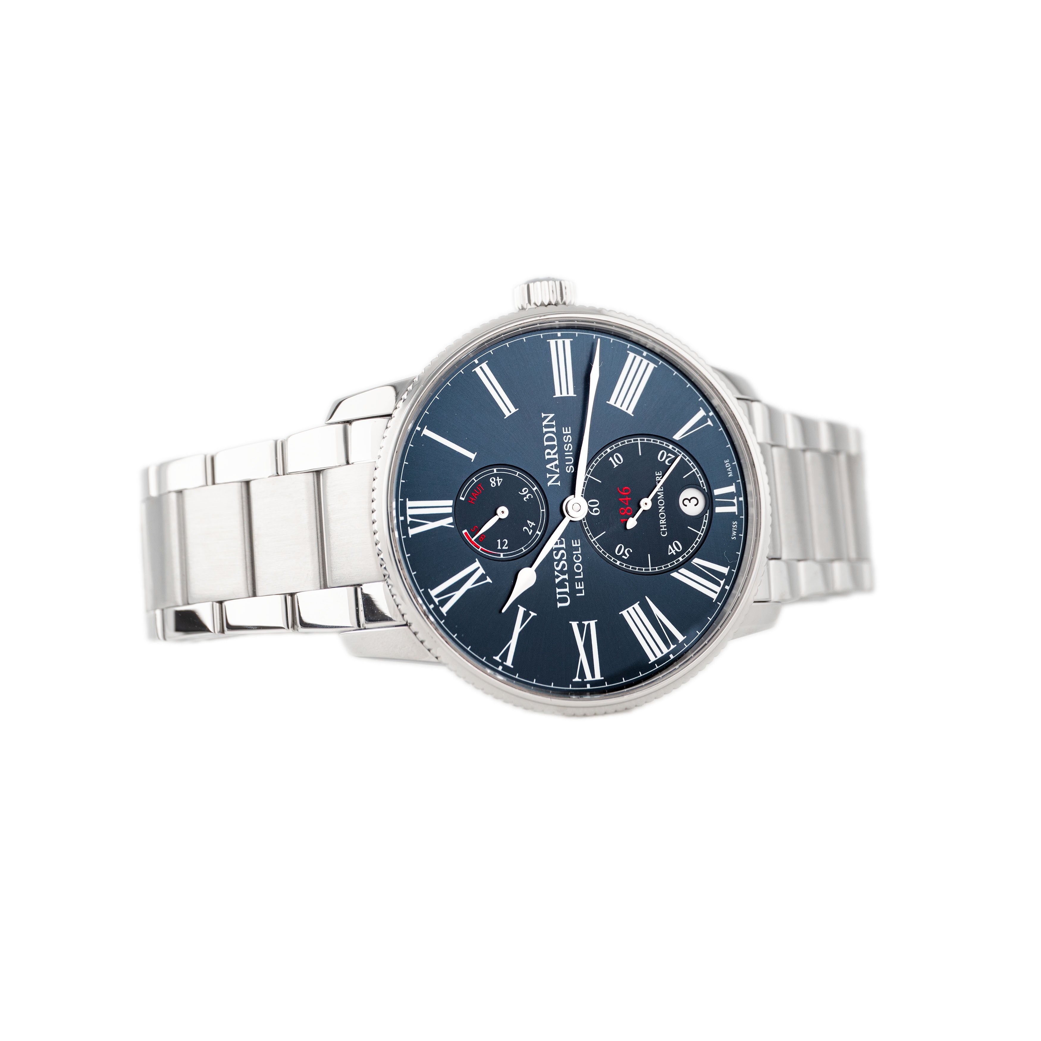 Ulysse Nardin Marine Torpilleur Stainless Steel Blue Dial 42mm 1183-310/40