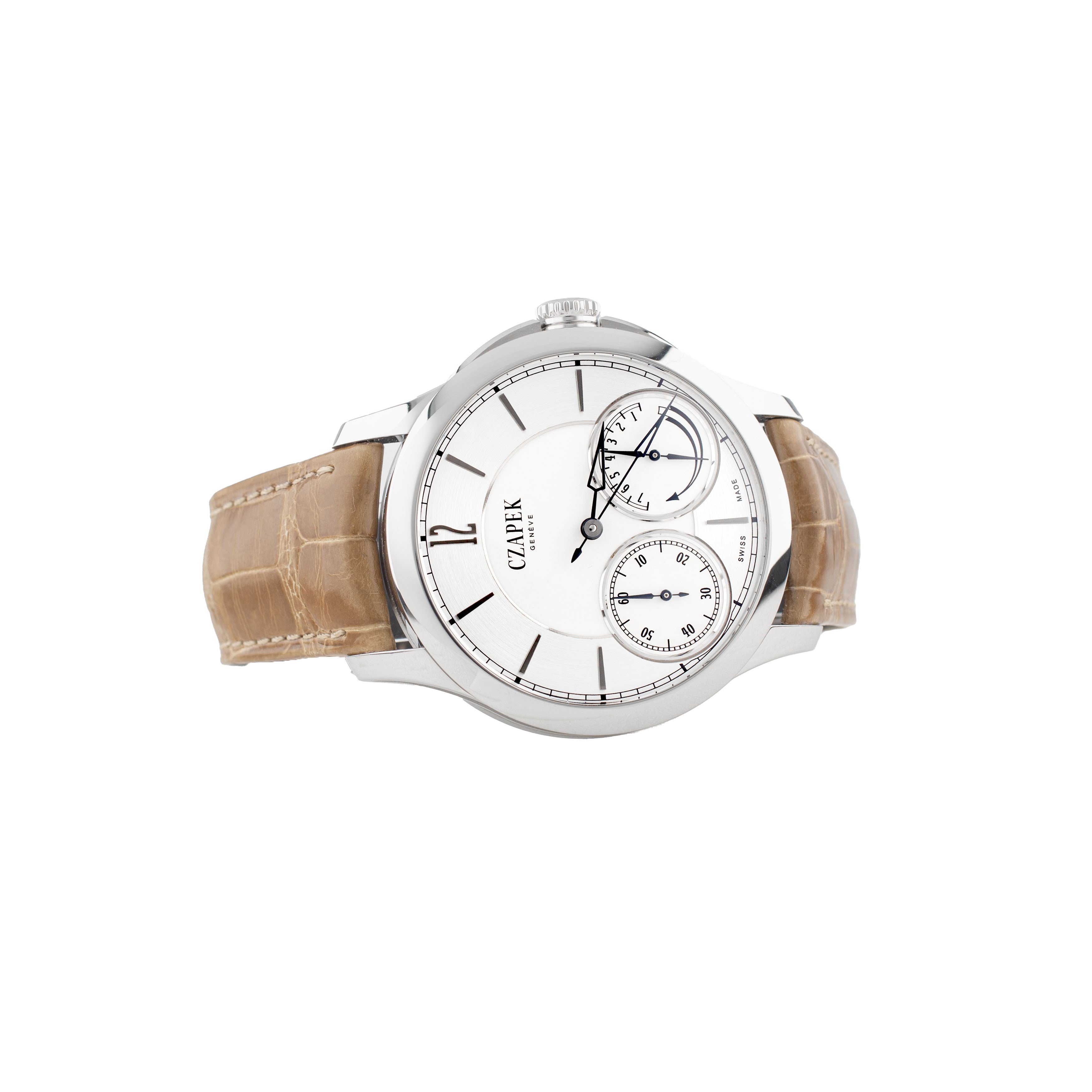 Czapek Quai Des Bergues First Edition No. 23 Stainless Steel Silver Dial 42.5mm QDB23