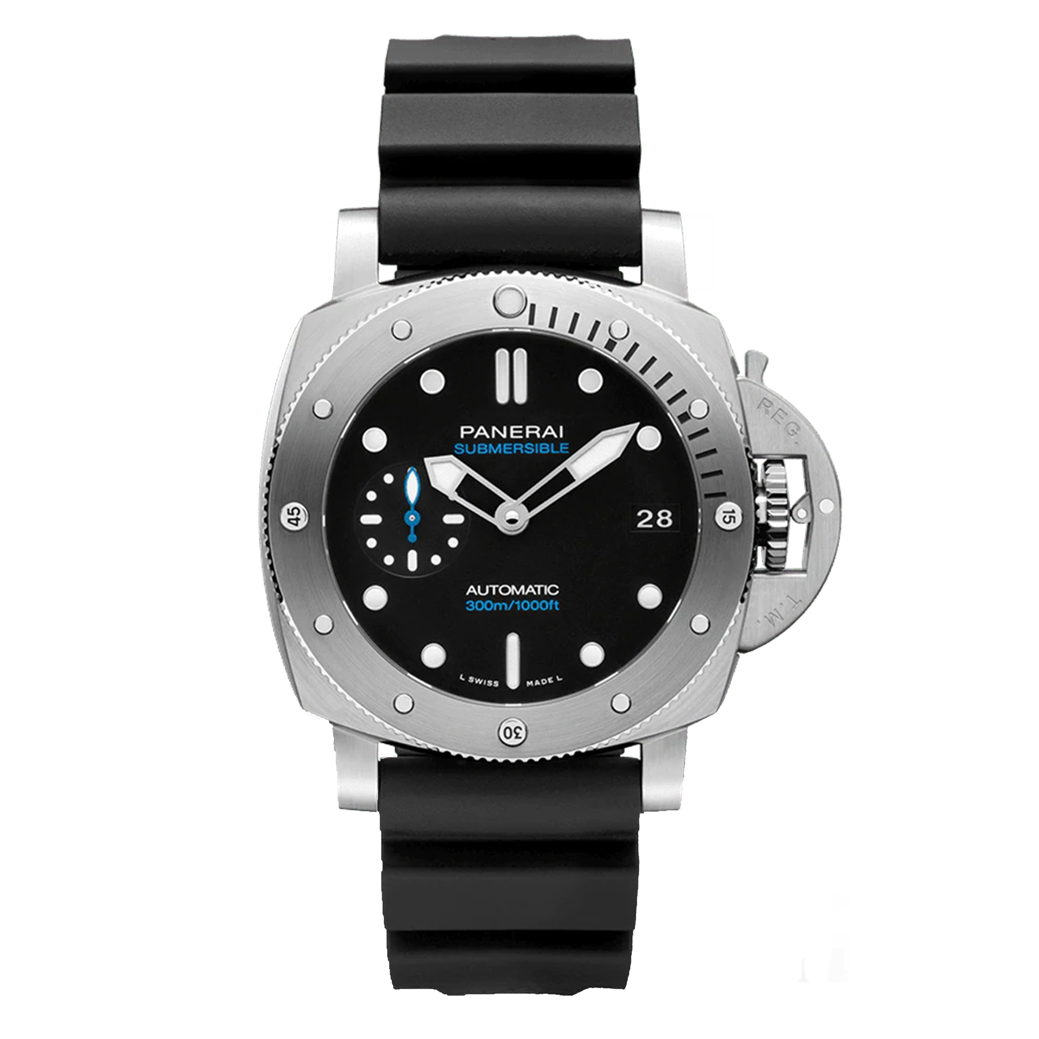 Panerai Submersible Watch, 42mm Black Dial, PAM01591