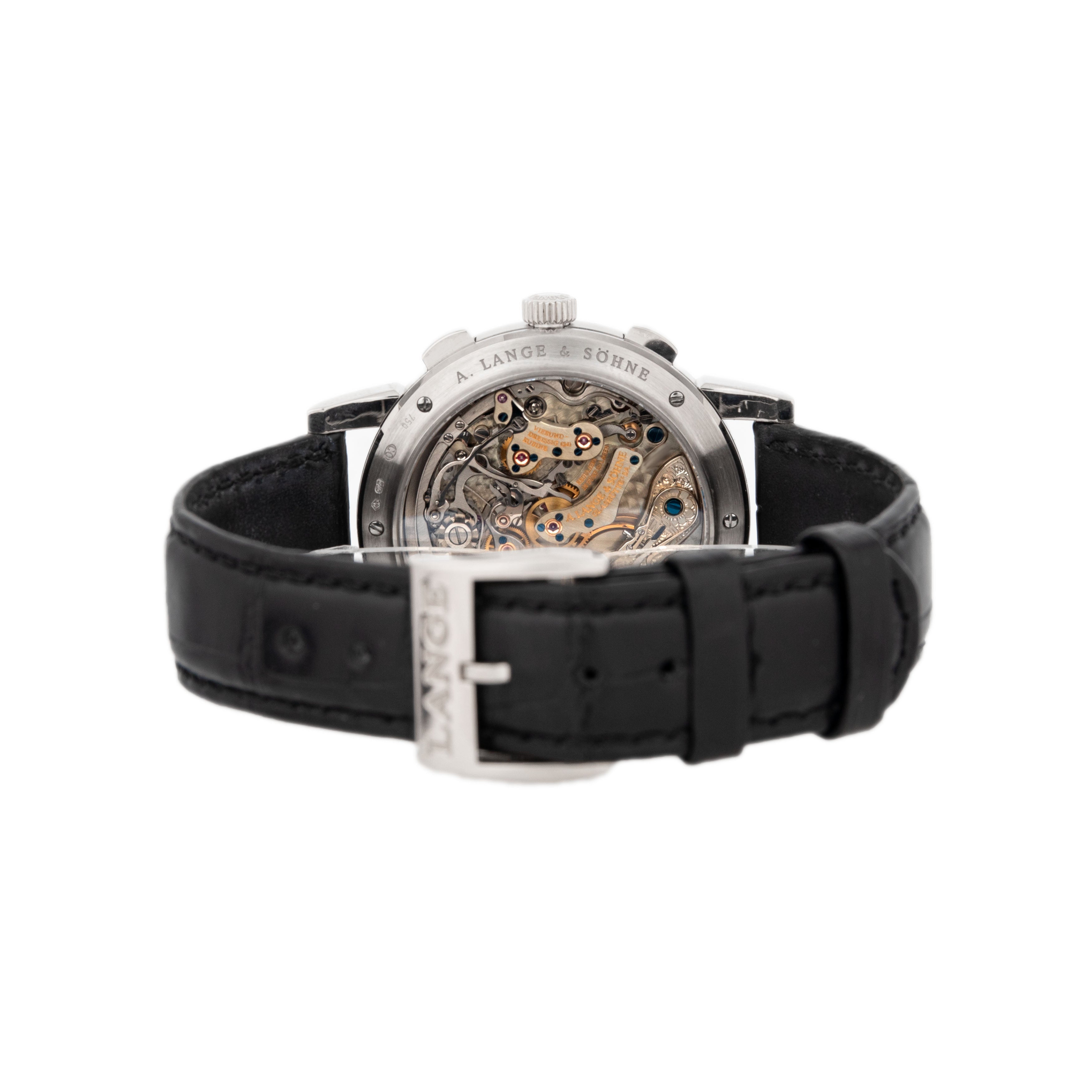 A. Lange & Sohne 1815 Chronograph White Gold Silver Dial 39.5mm 401.026 Full Set