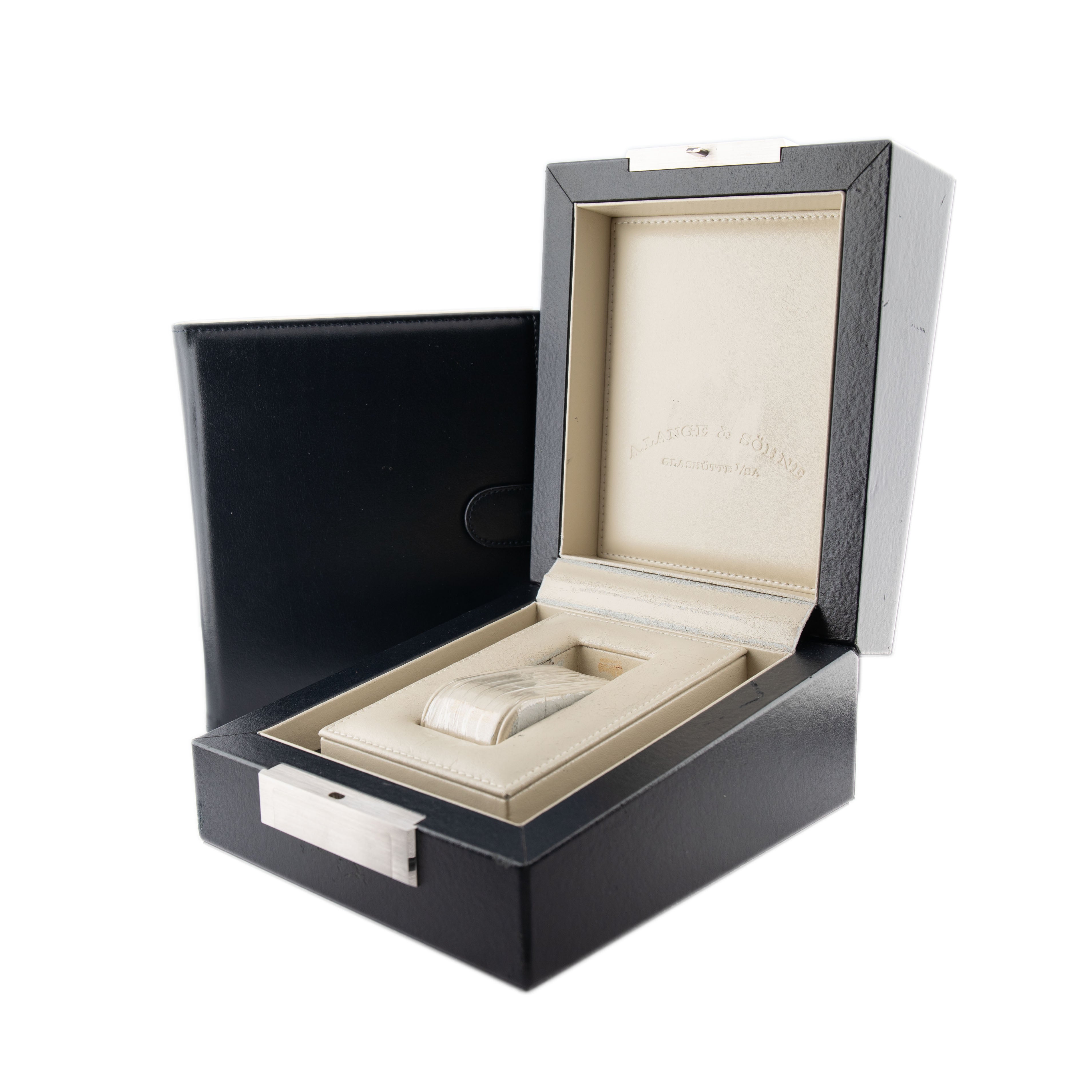 A. Lange & Sohne Lange 1 Timezone Yellow Gold Silver 41.9mm 116.021 Full Set