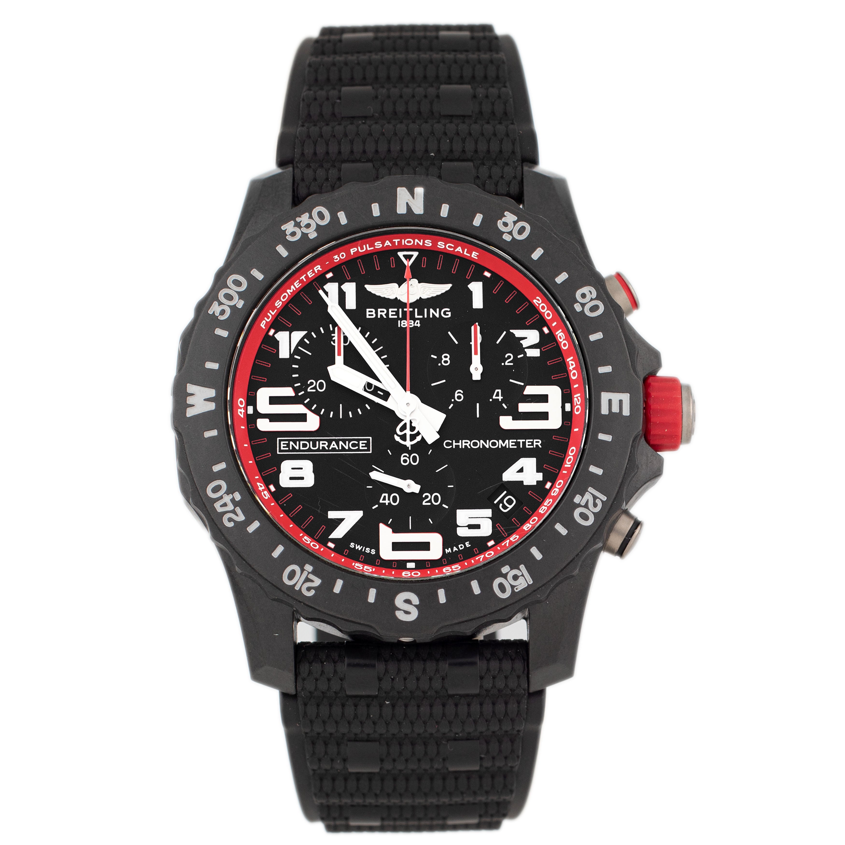 Breitling Endurance Pro Plastic Breitlight 44 Plastic Black Dial 44mm