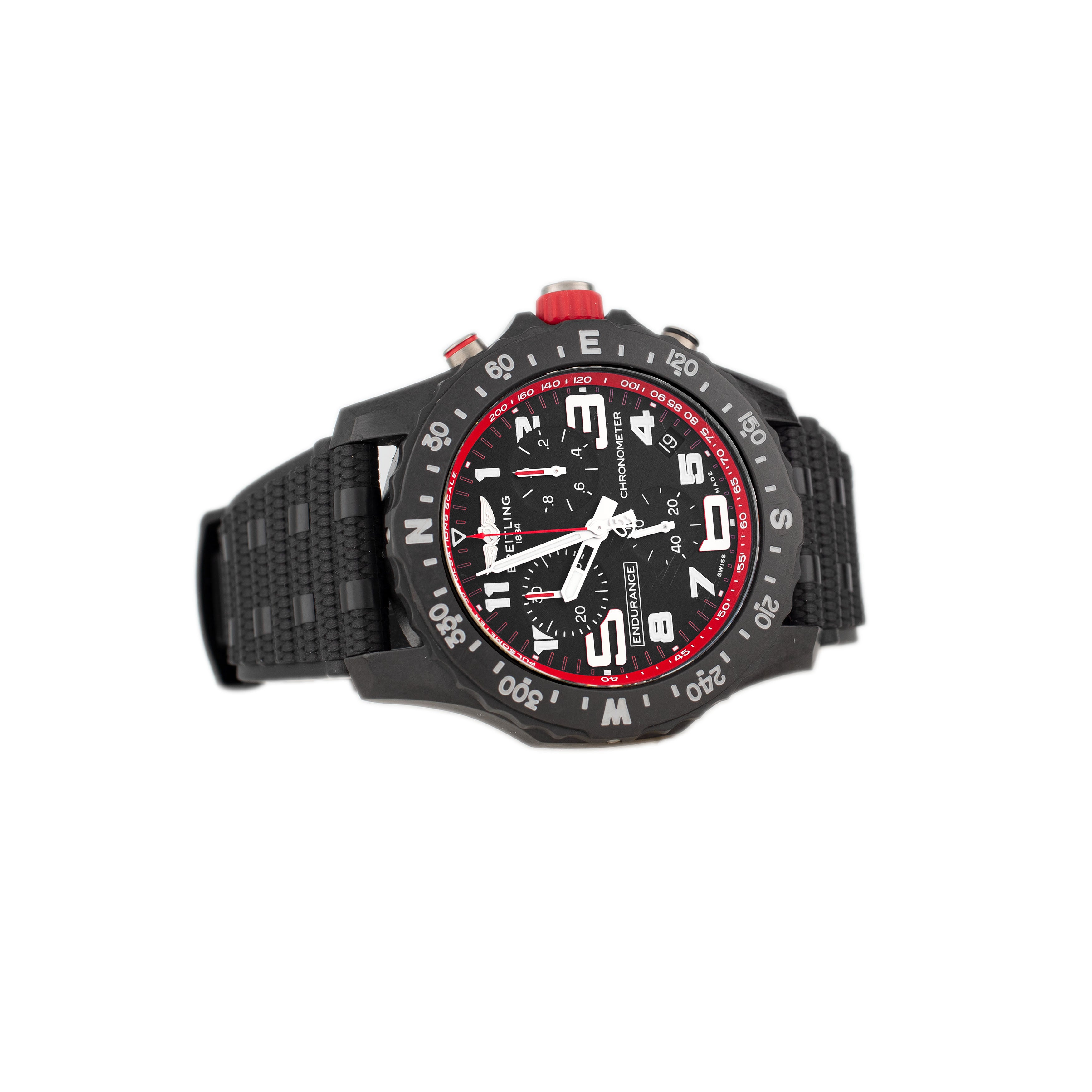 Breitling Endurance Pro Plastic Breitlight 44 Plastic Black Dial 44mm