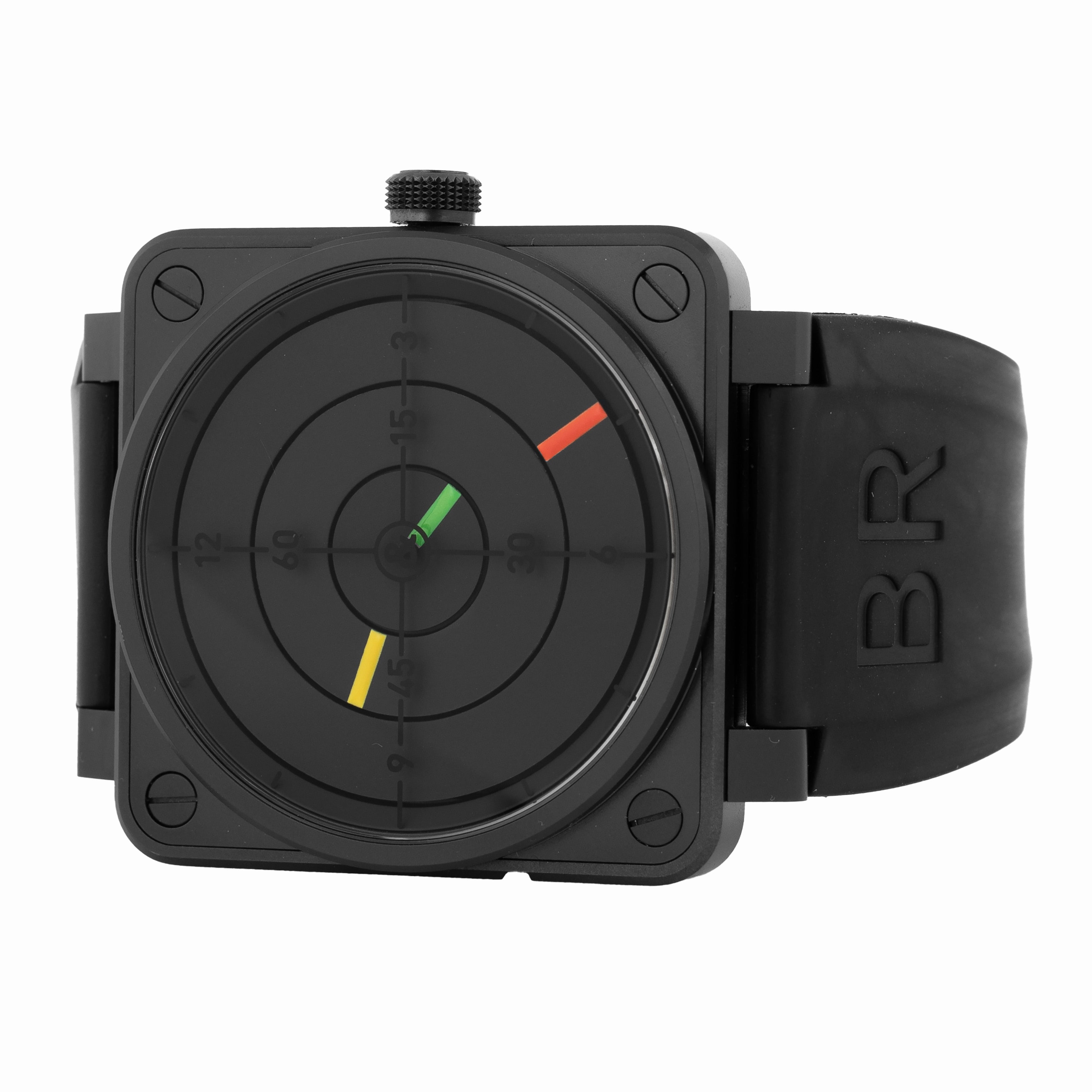 Bell & Ross BR01-92 Radar Stainless Steel Black Dial 46mm BR01-92 Radar Full Set