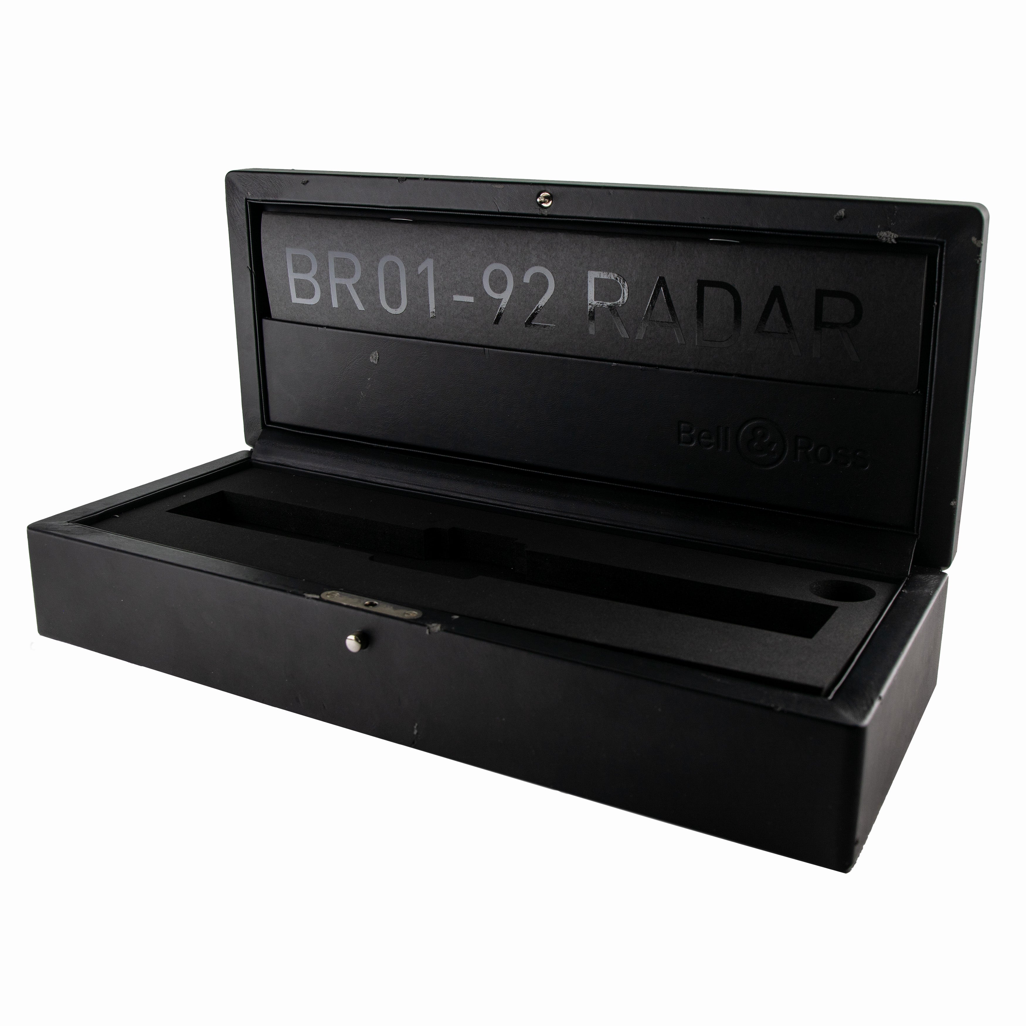 Bell & Ross BR01-92 Radar Stainless Steel Black Dial 46mm BR01-92 Radar Full Set